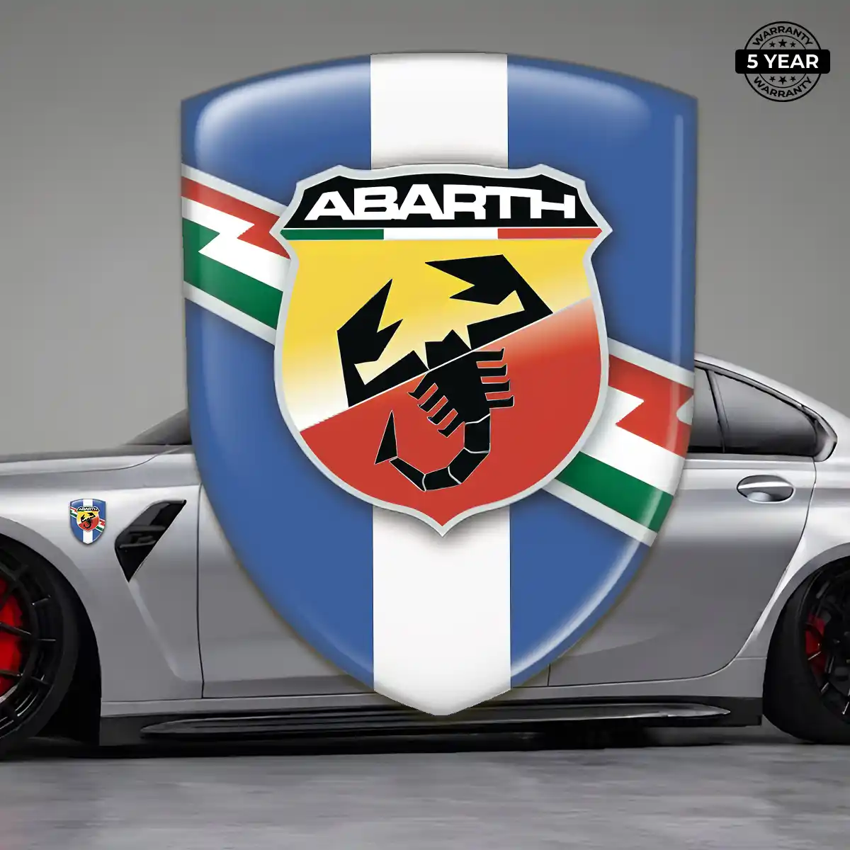 Abarth 3D Badge Sticker Auto Tuning