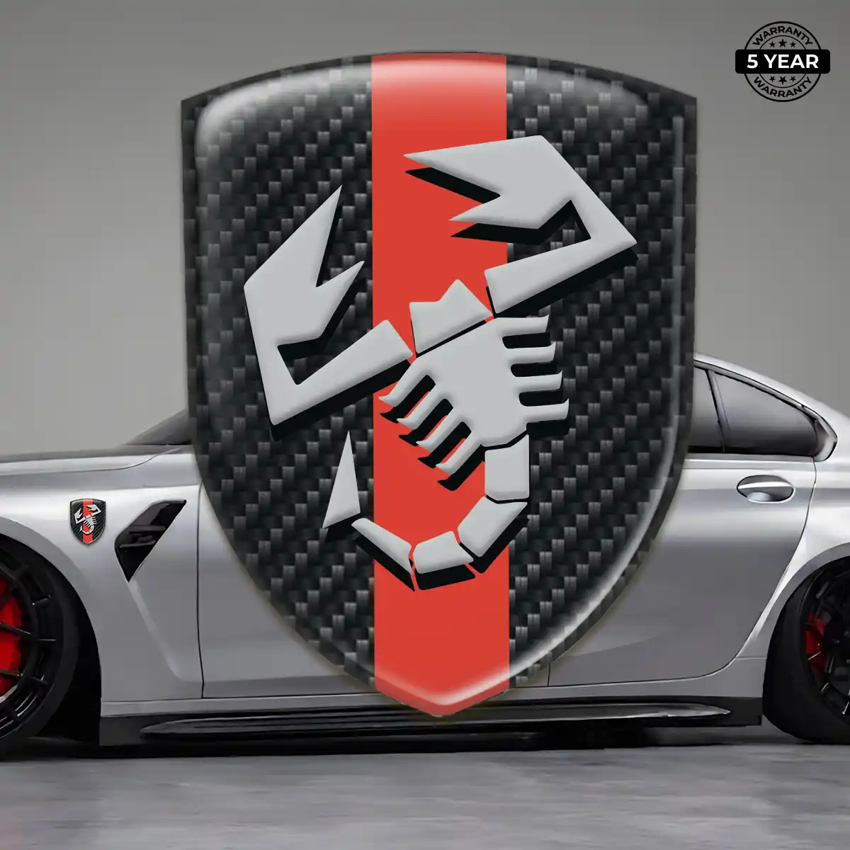 Abarth 3D Badge Sticker Elite Edition