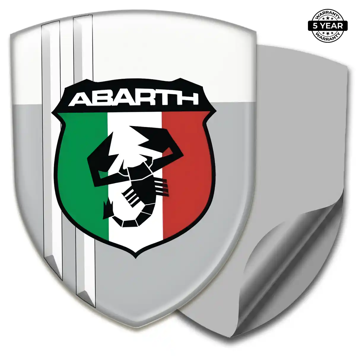 Abarth 3D Badge Sticker Elite Finish