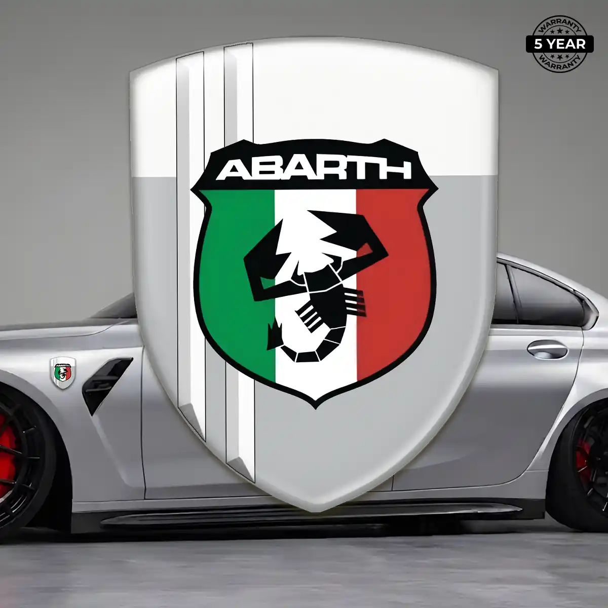 Abarth 3D Badge Sticker Elite Finish
