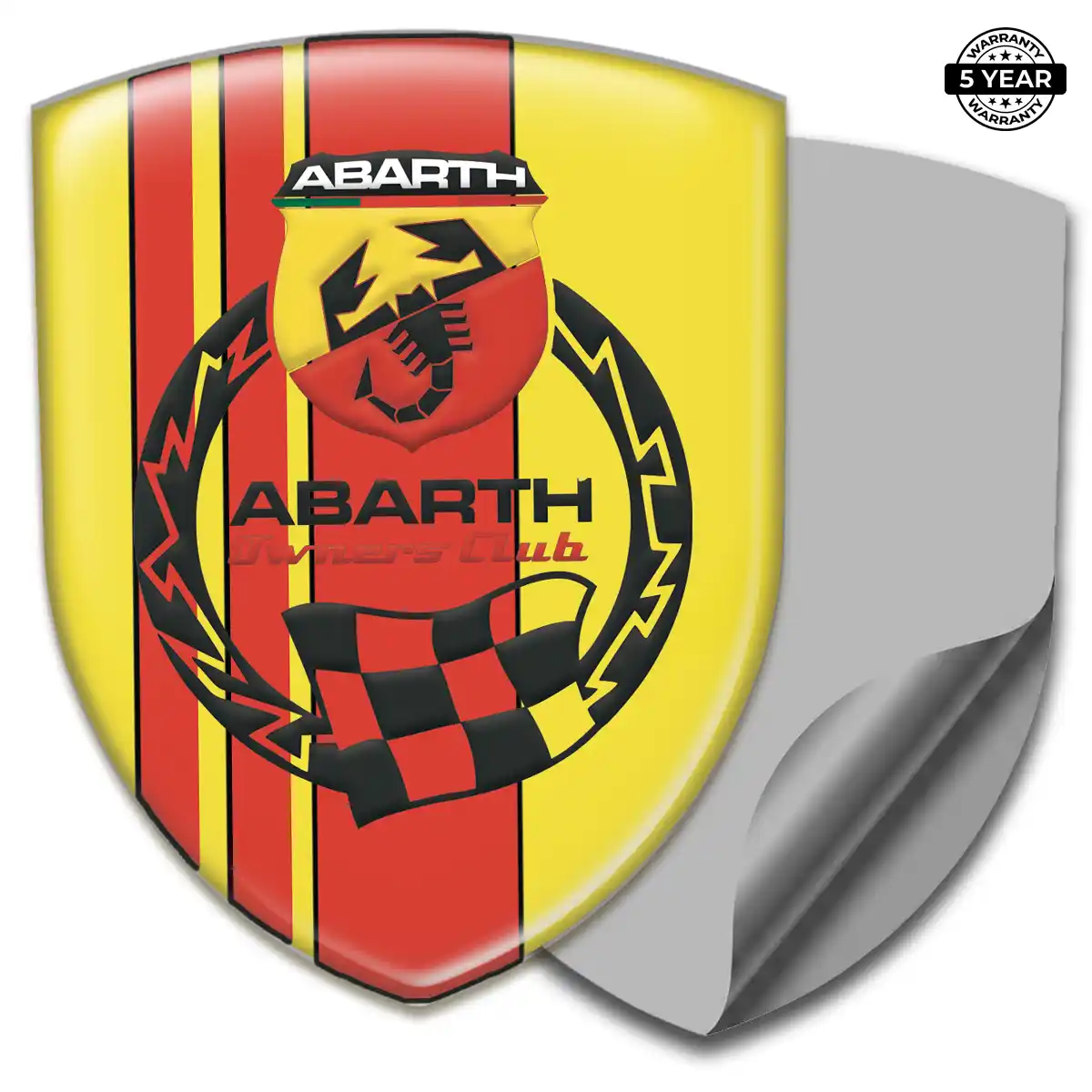 Abarth 3D Badge Sticker Exclusive Series