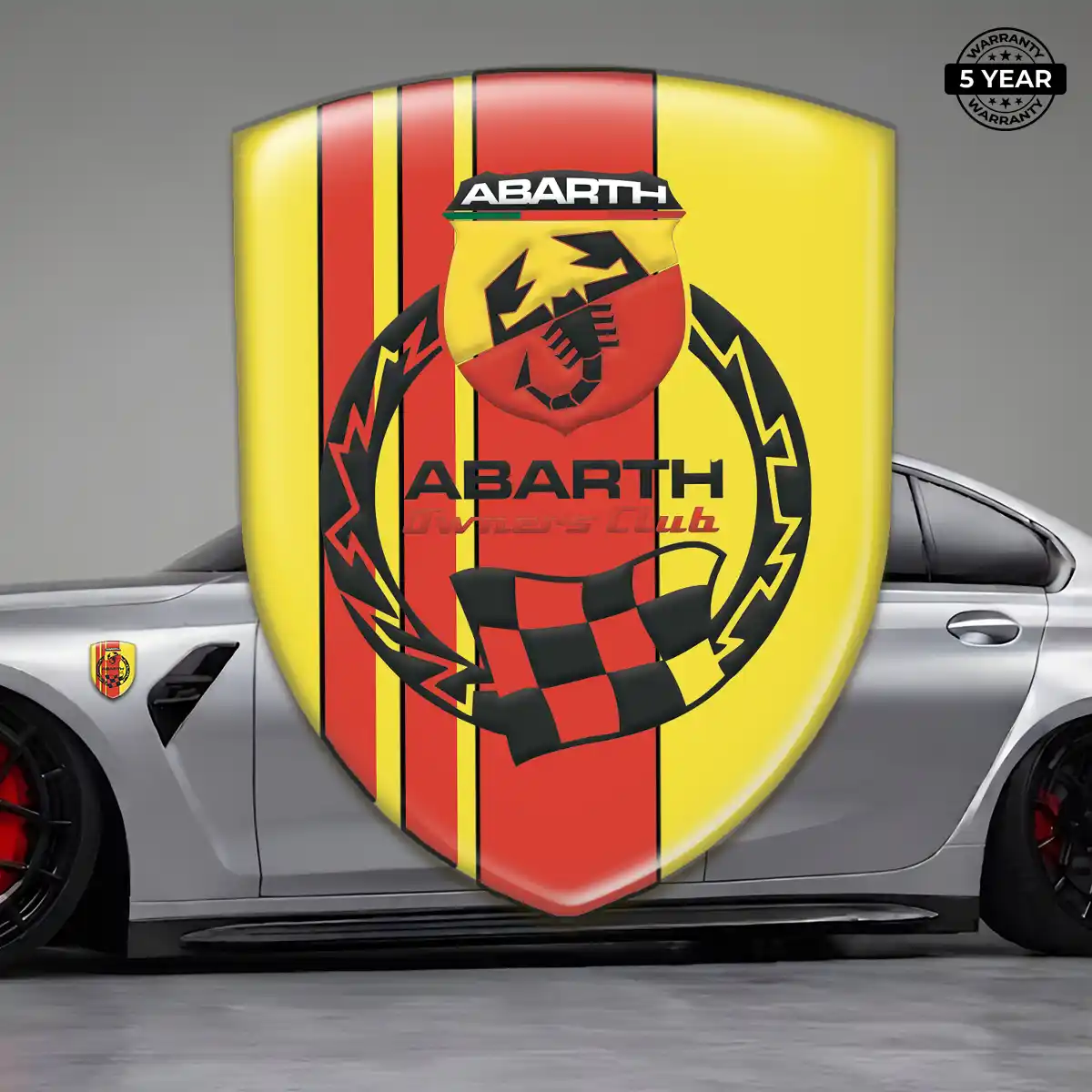 Abarth 3D Badge Sticker Exclusive Series