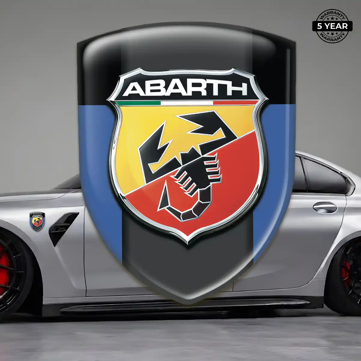 Abarth 3D Badge Sticker Exterior Luxe