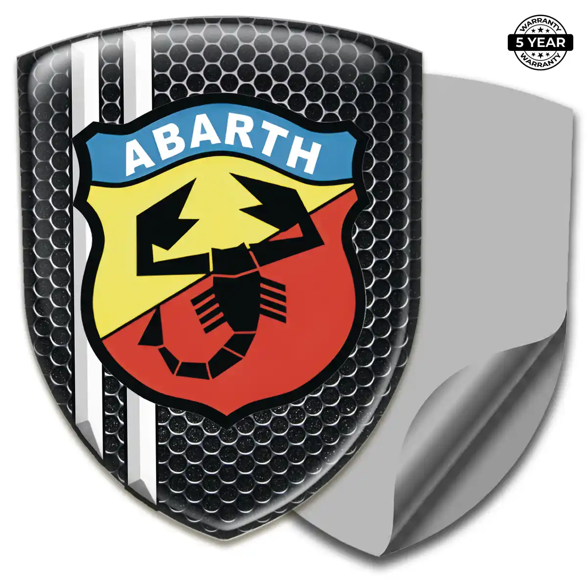 Abarth 3D Badge Sticker Interior Elegance