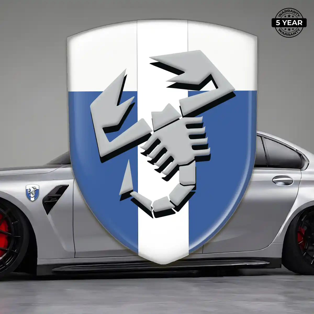 Abarth 3D Badge Sticker Interior Luxe