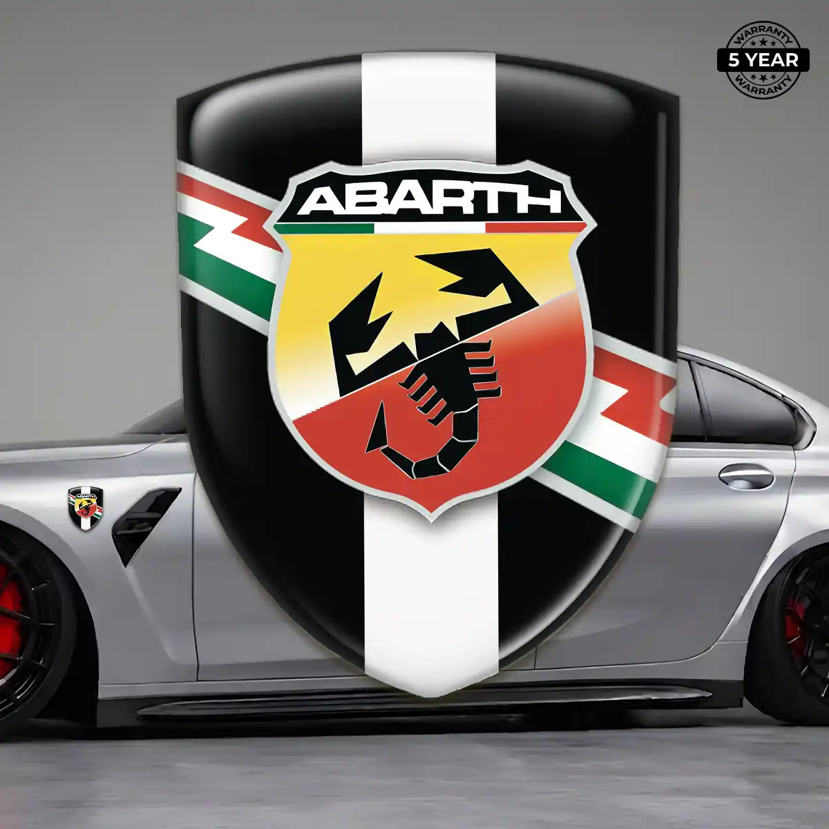 Abarth 3D Badge Sticker Noble Edition