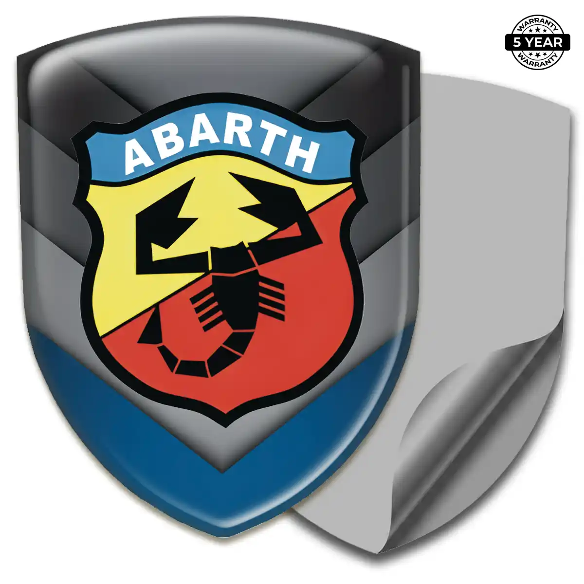 Abarth 3D Badge Sticker Opulent Line
