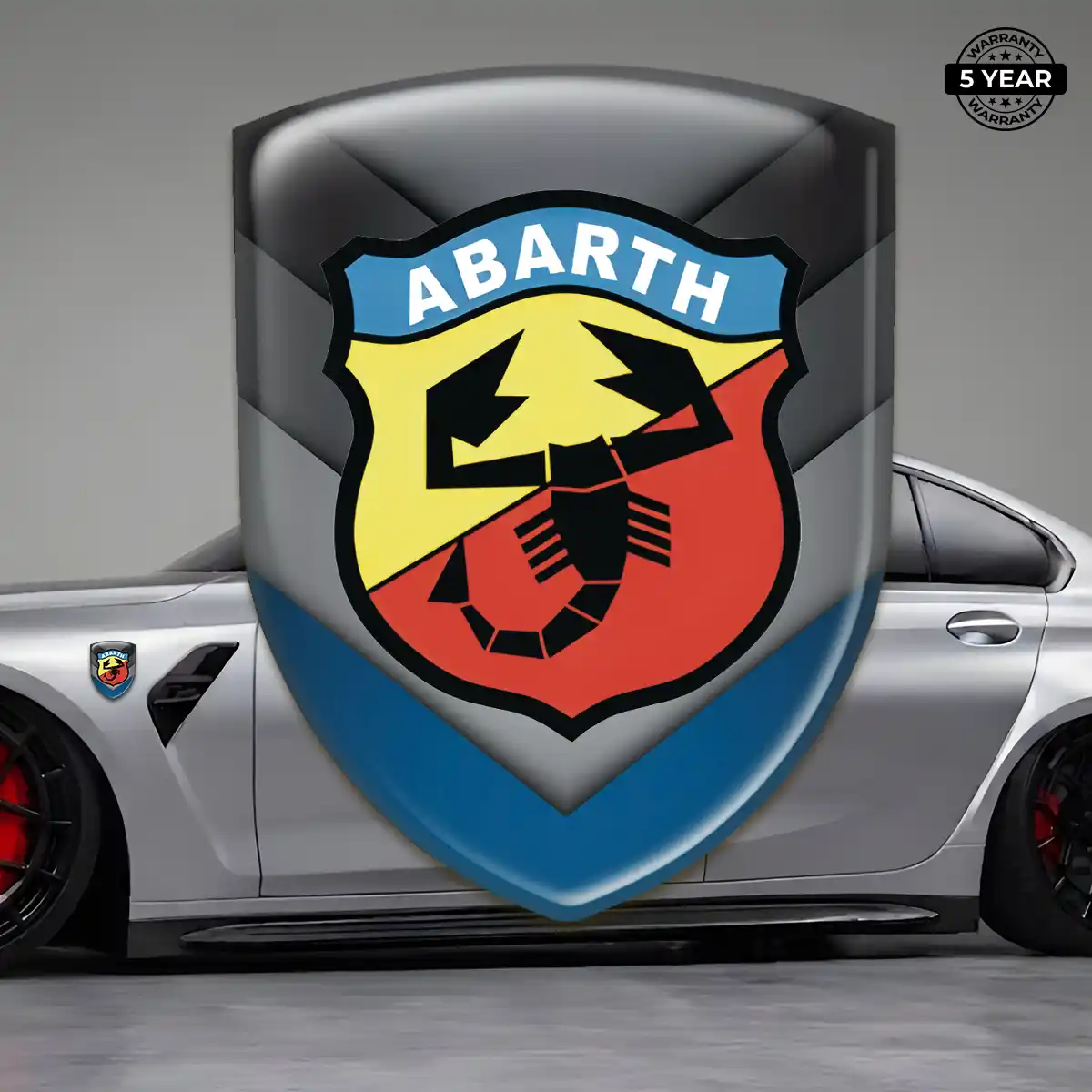 Abarth 3D Badge Sticker Opulent Line