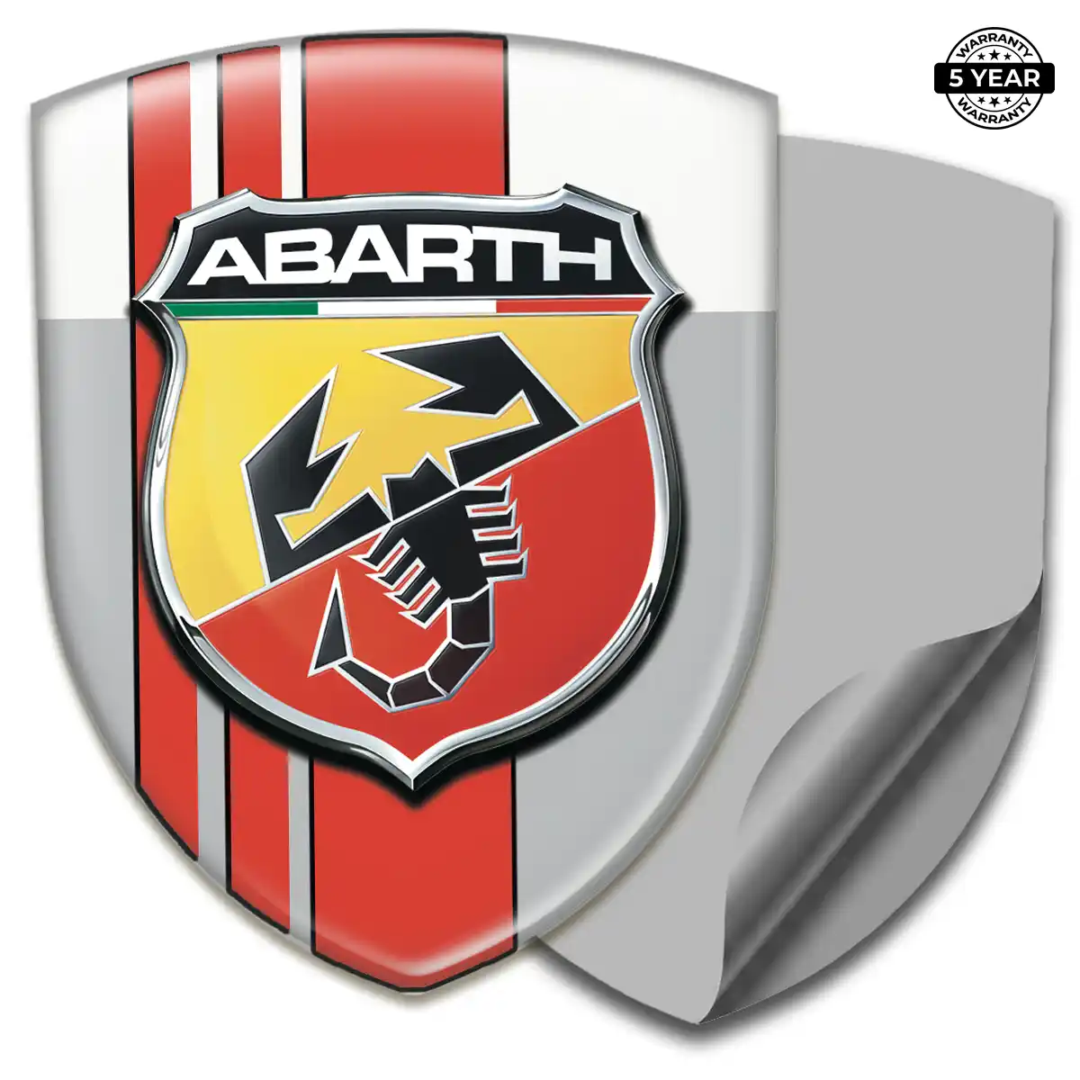 Abarth 3D Badge Sticker Outer Style