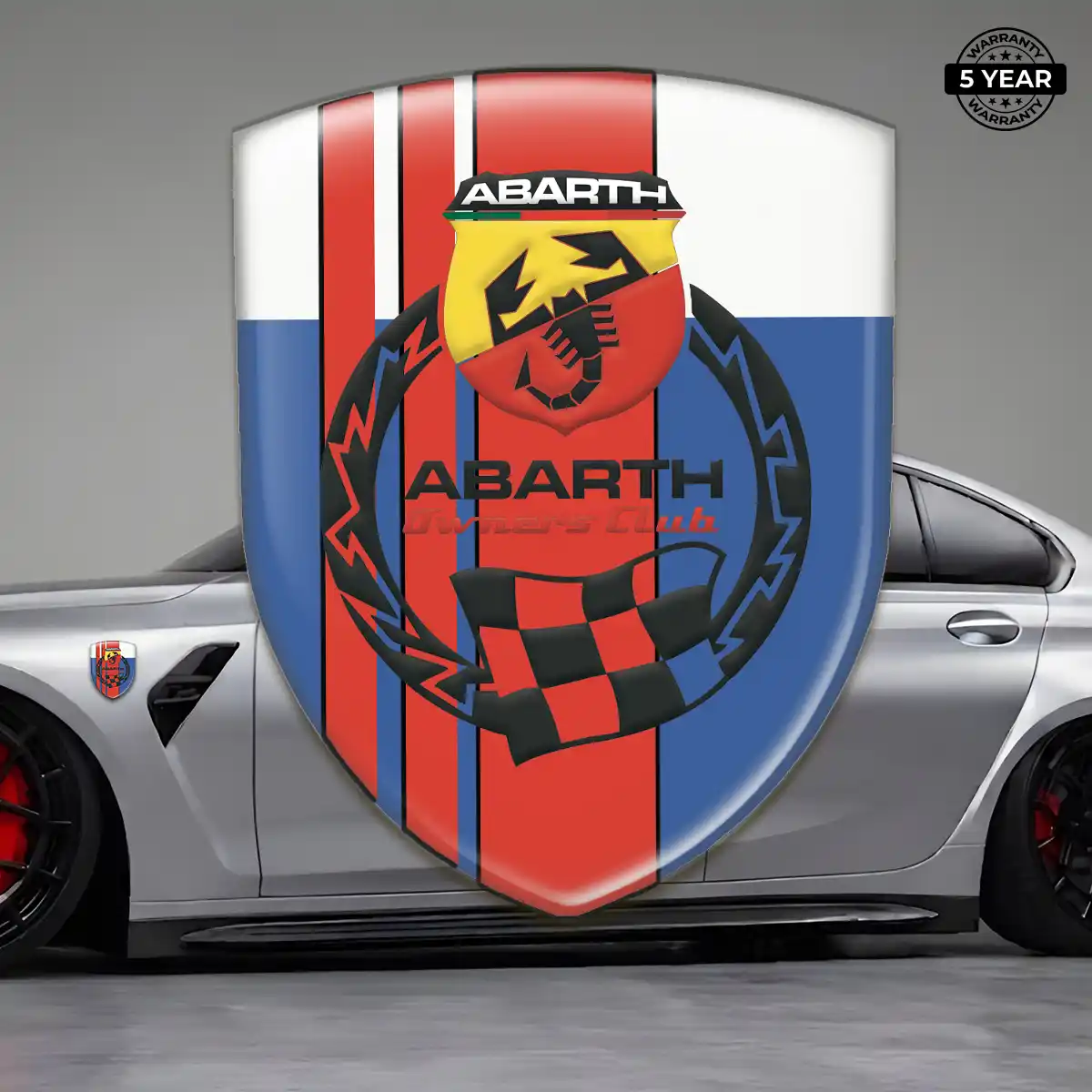 Abarth 3D Badge Sticker Performance Style