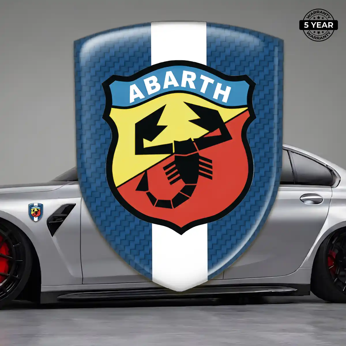 Abarth 3D Badge Sticker Prime Quality