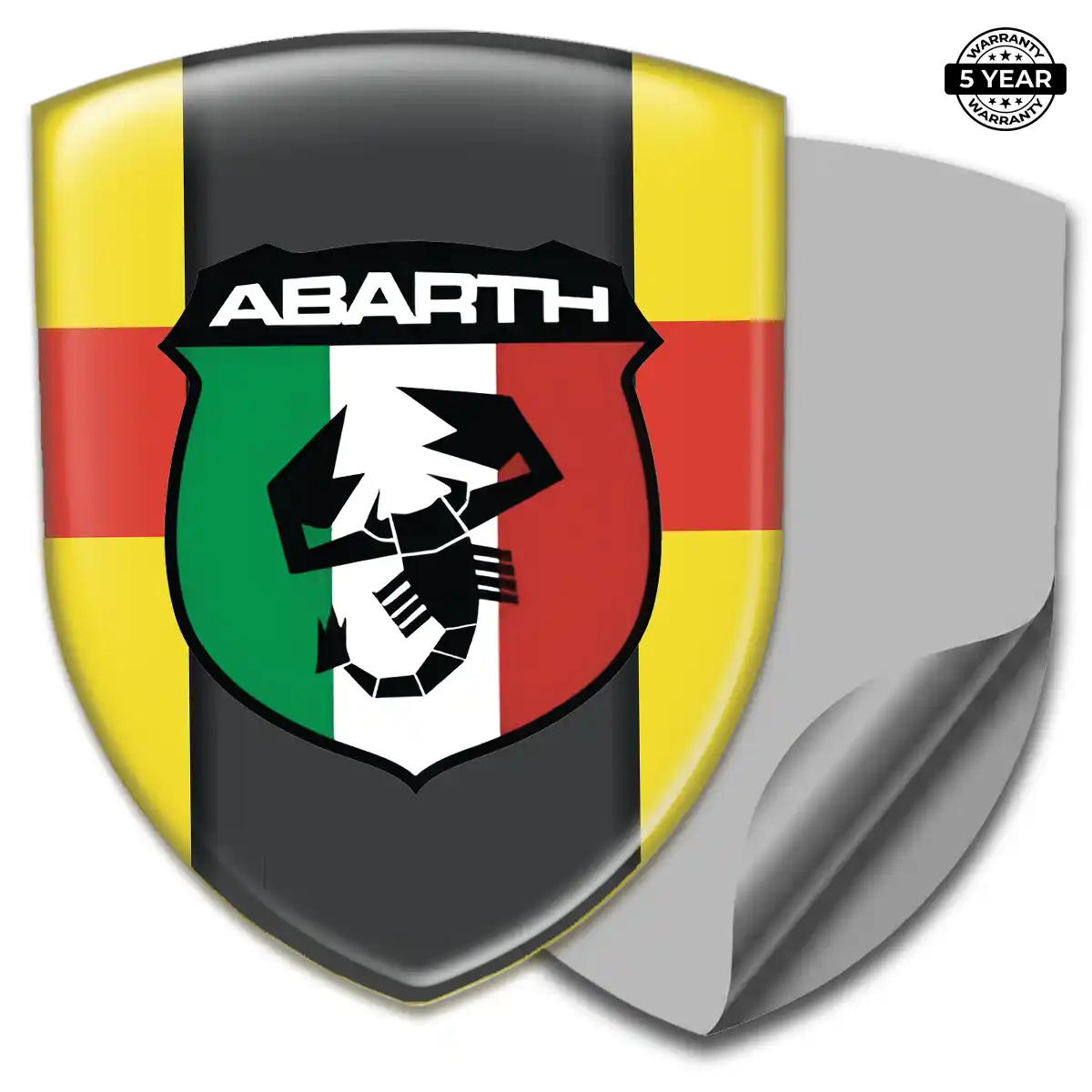 Abarth 3D Badge Sticker Resin Elite