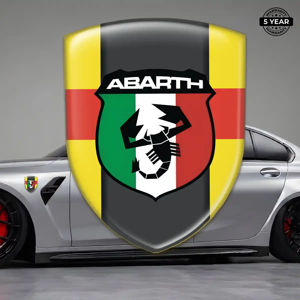 Abarth 3D Badge Sticker Resin Elite