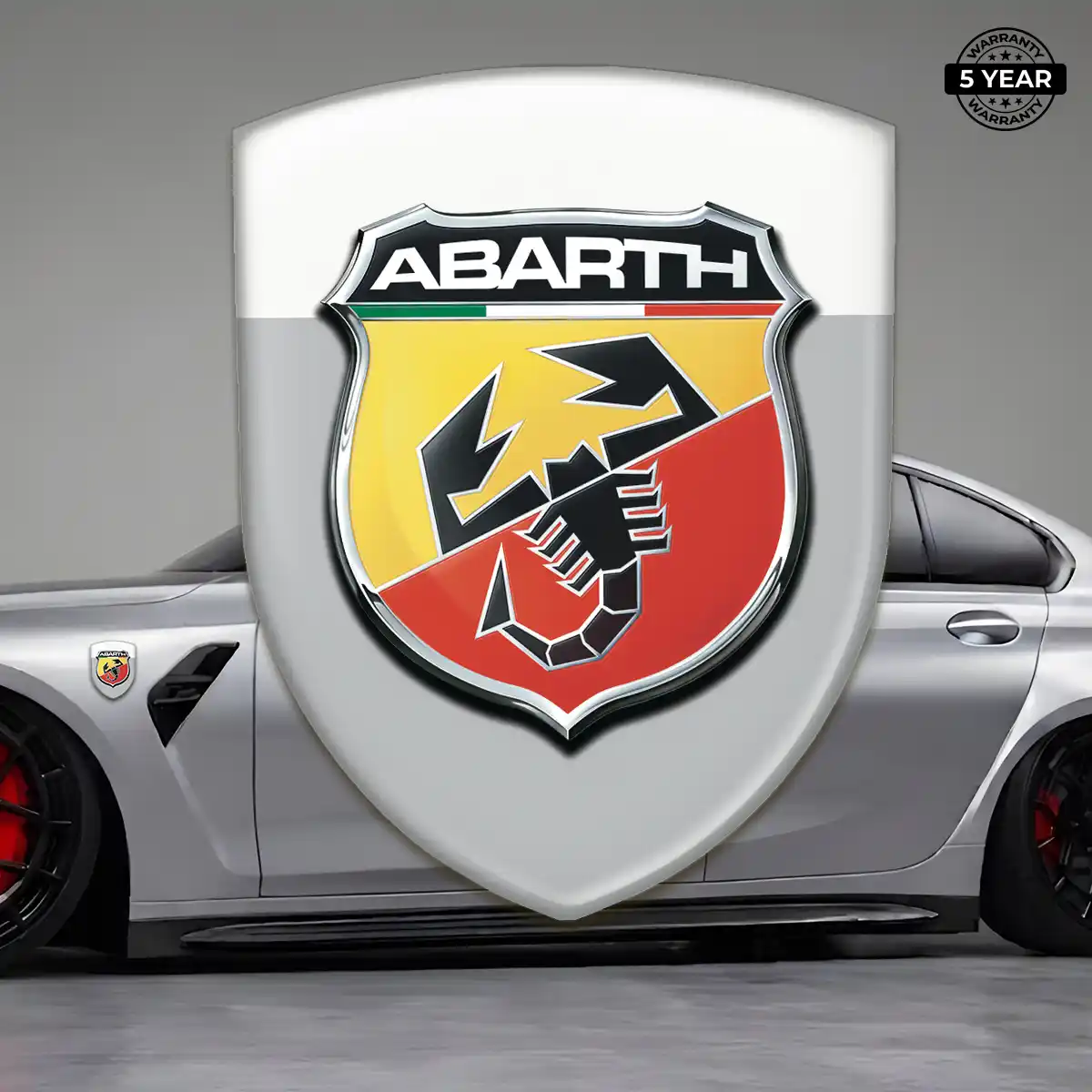 Abarth 3D Badge Sticker Resin Luxe