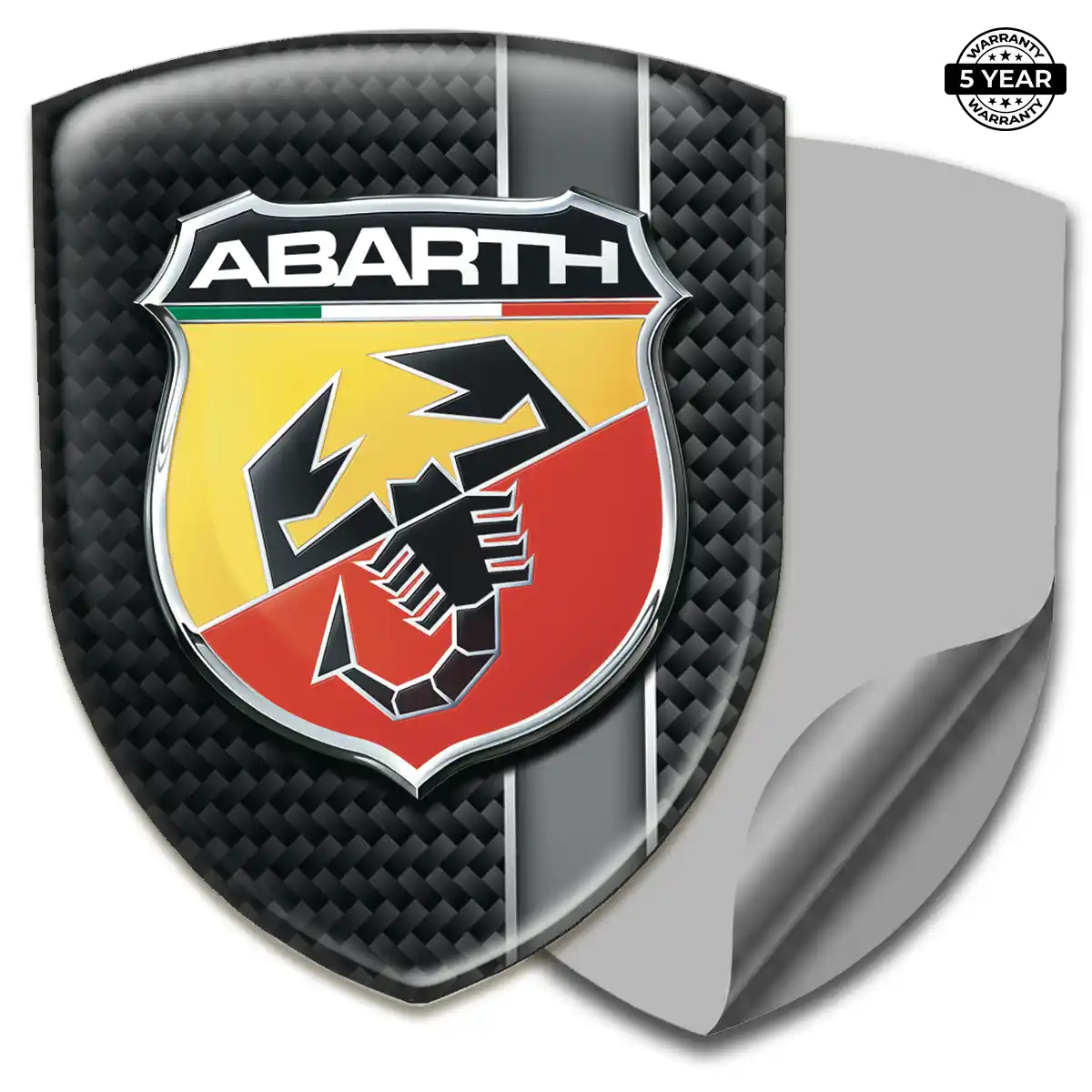 Abarth 3D Badge Sticker Signature Grade