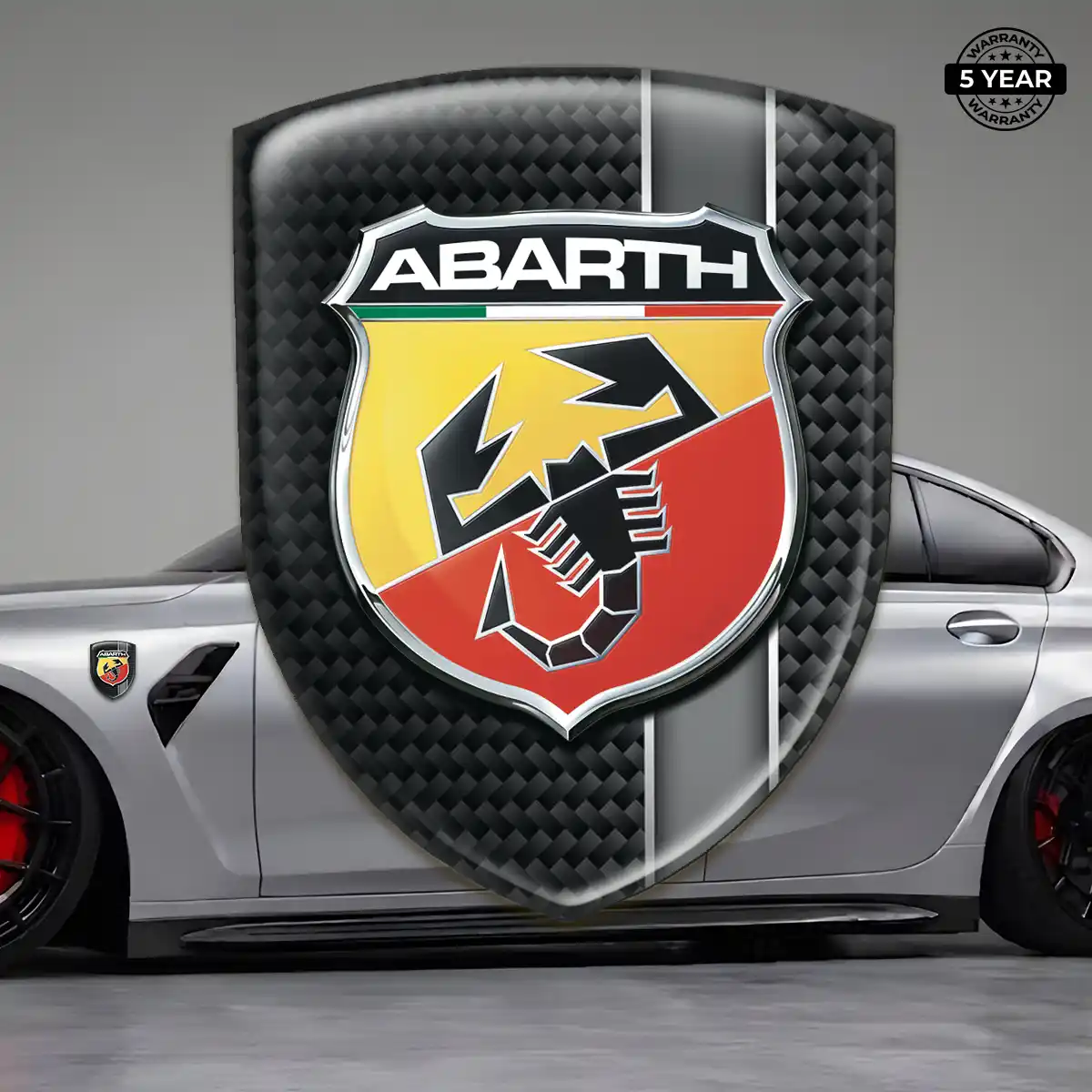 Abarth 3D Badge Sticker Signature Grade