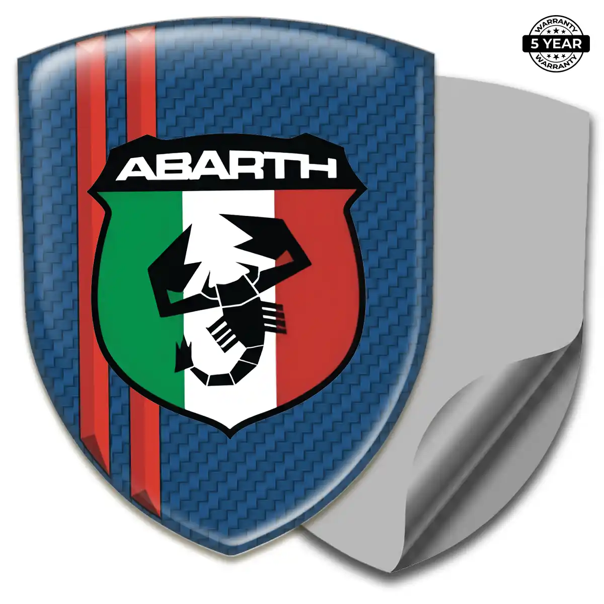 Abarth 3D Badge Sticker Sleek Style