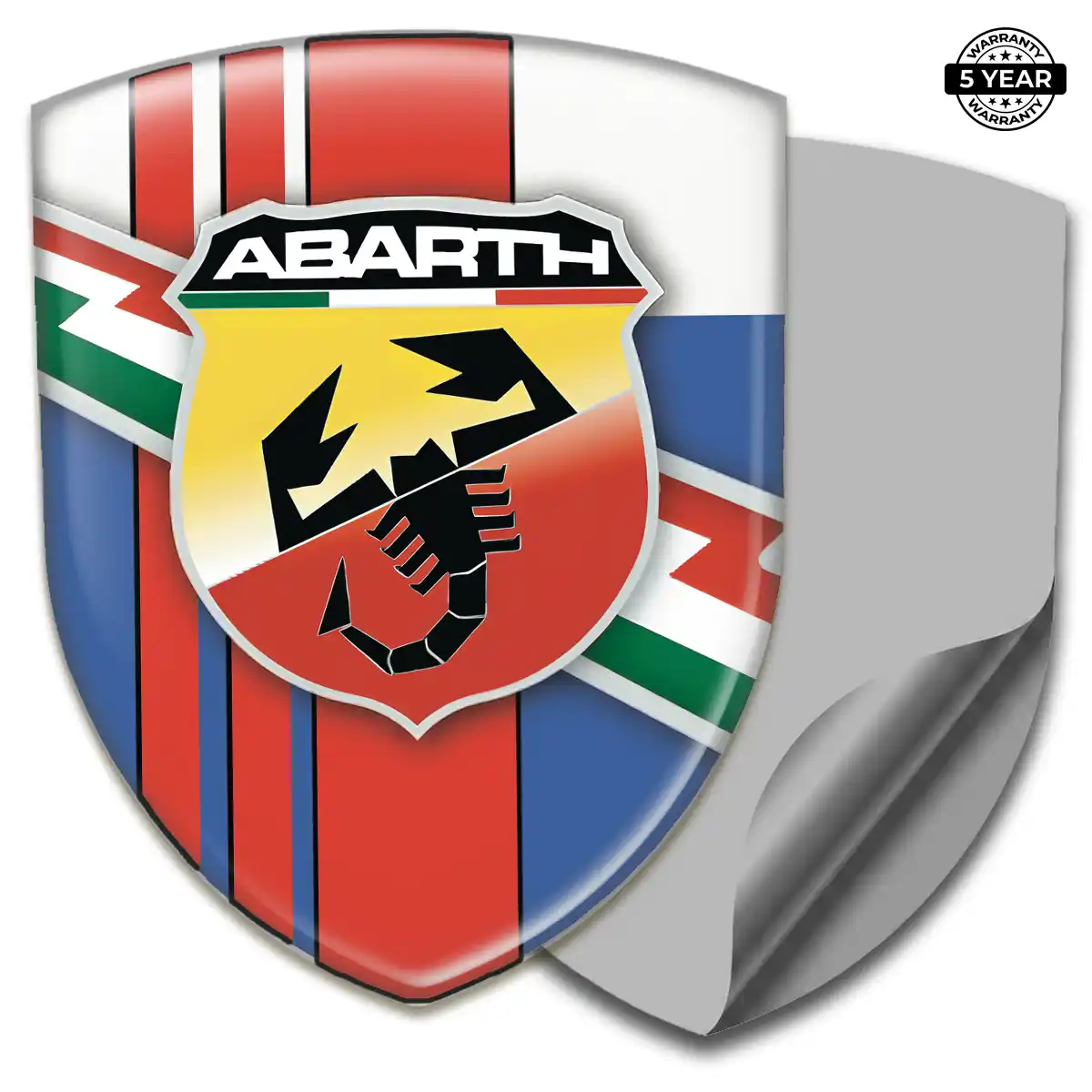 Abarth 3D Badge Sticker Street Tuning