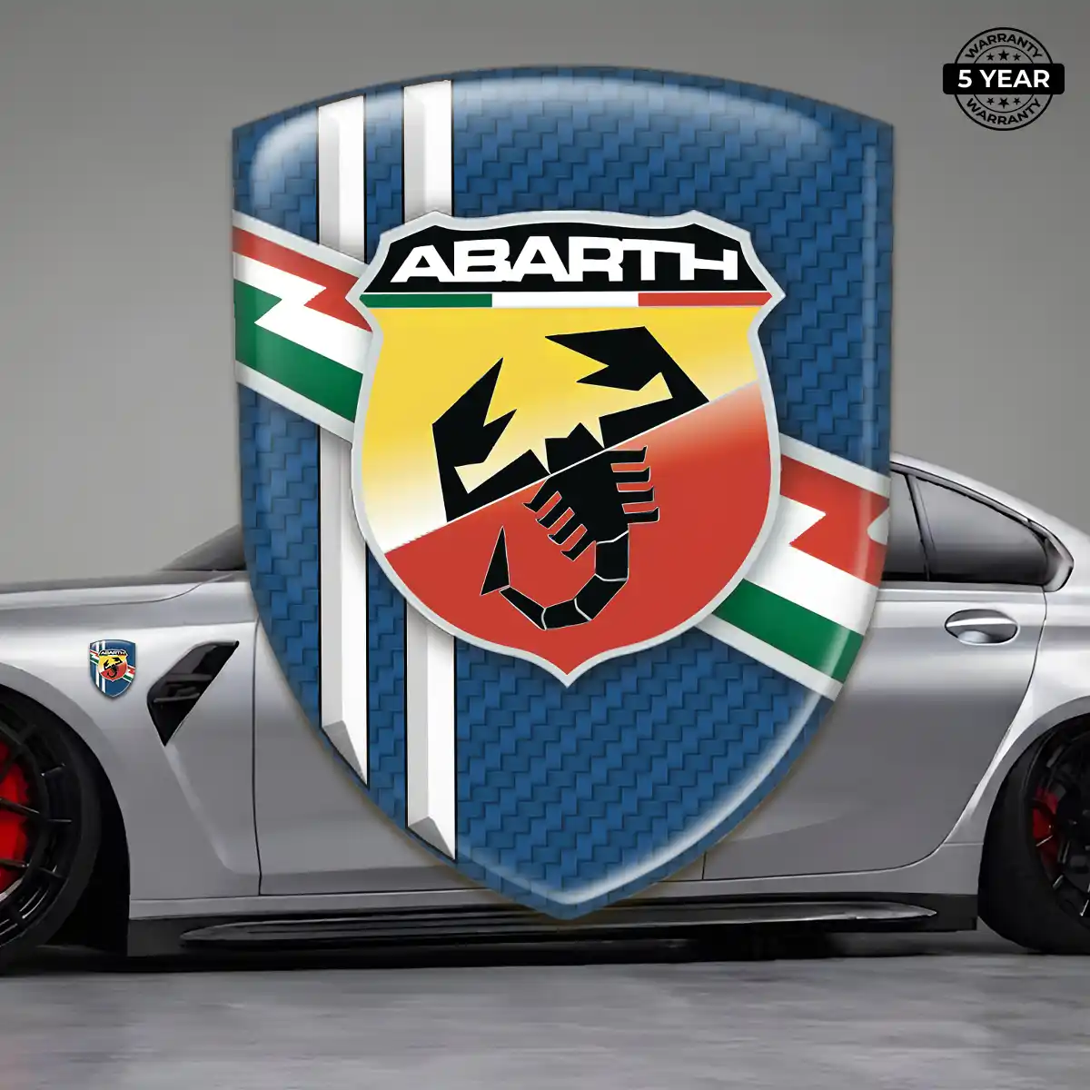 Abarth 3D Badge Sticker Superior Craft