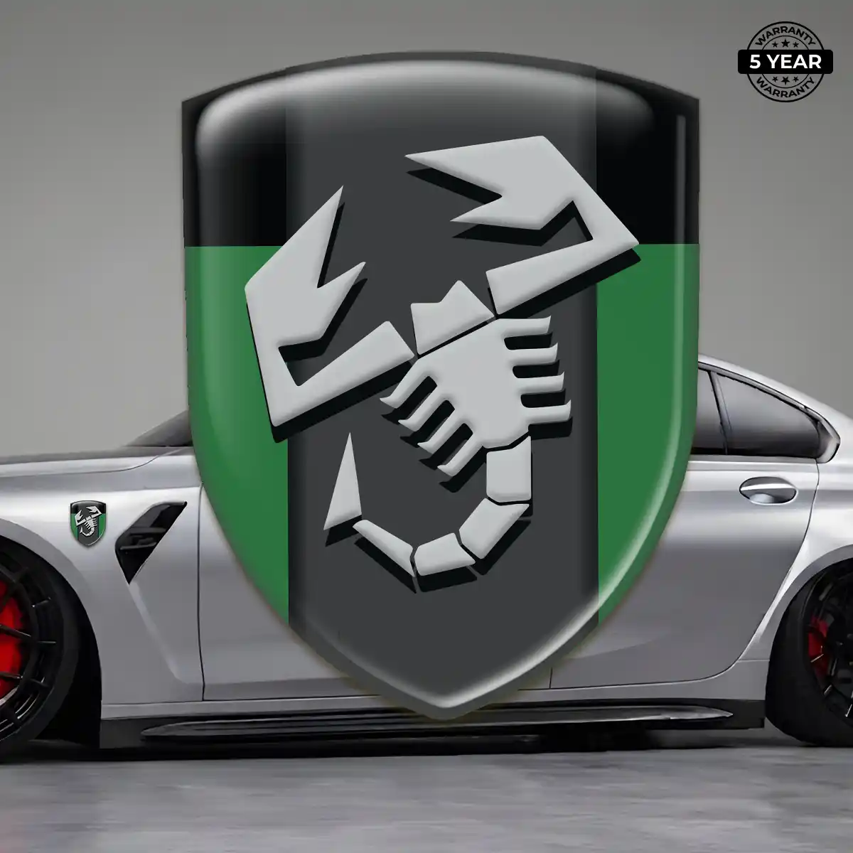 Abarth 3D Domed Sticker Exterior Luxe