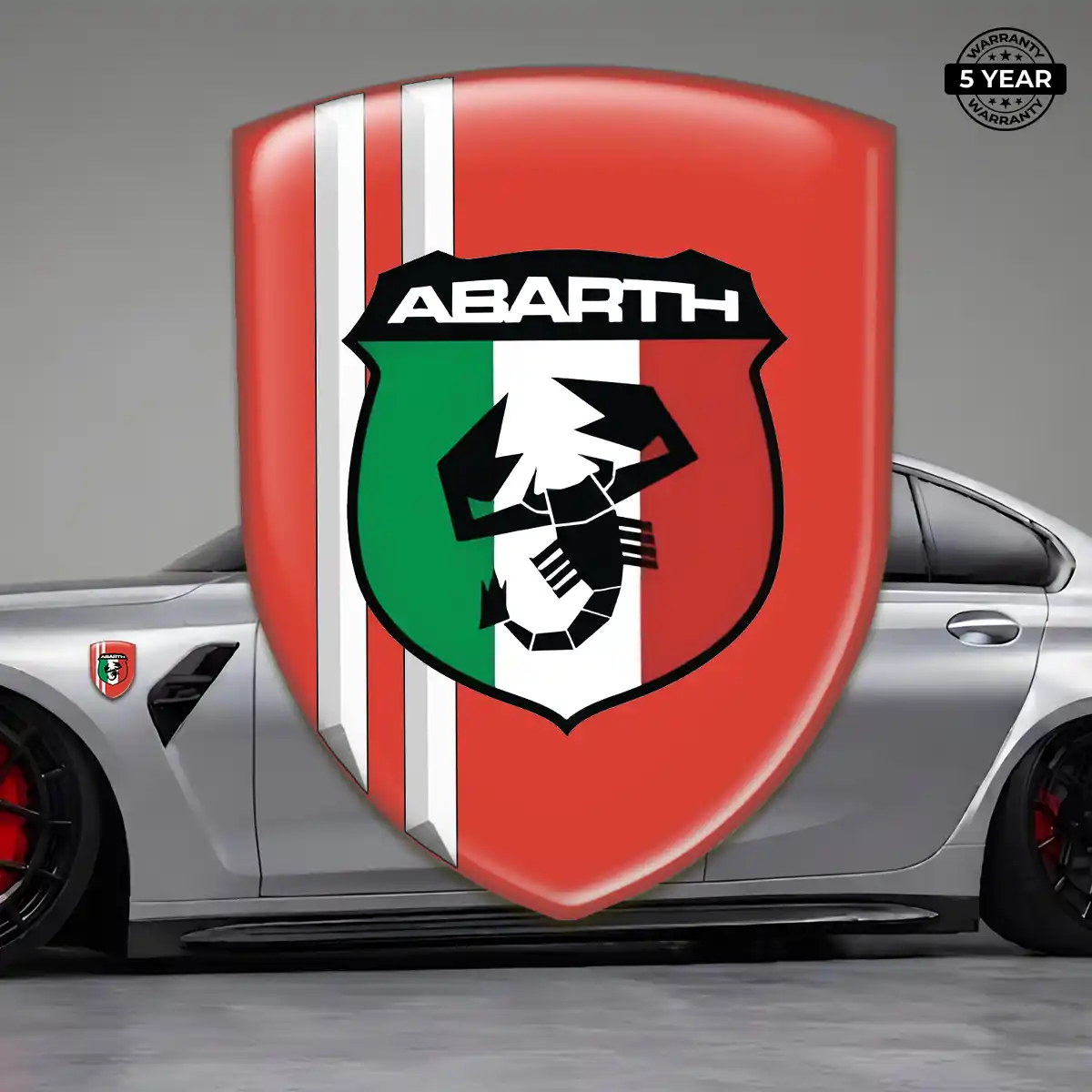 Abarth 3D Domed Sticker Outer Style