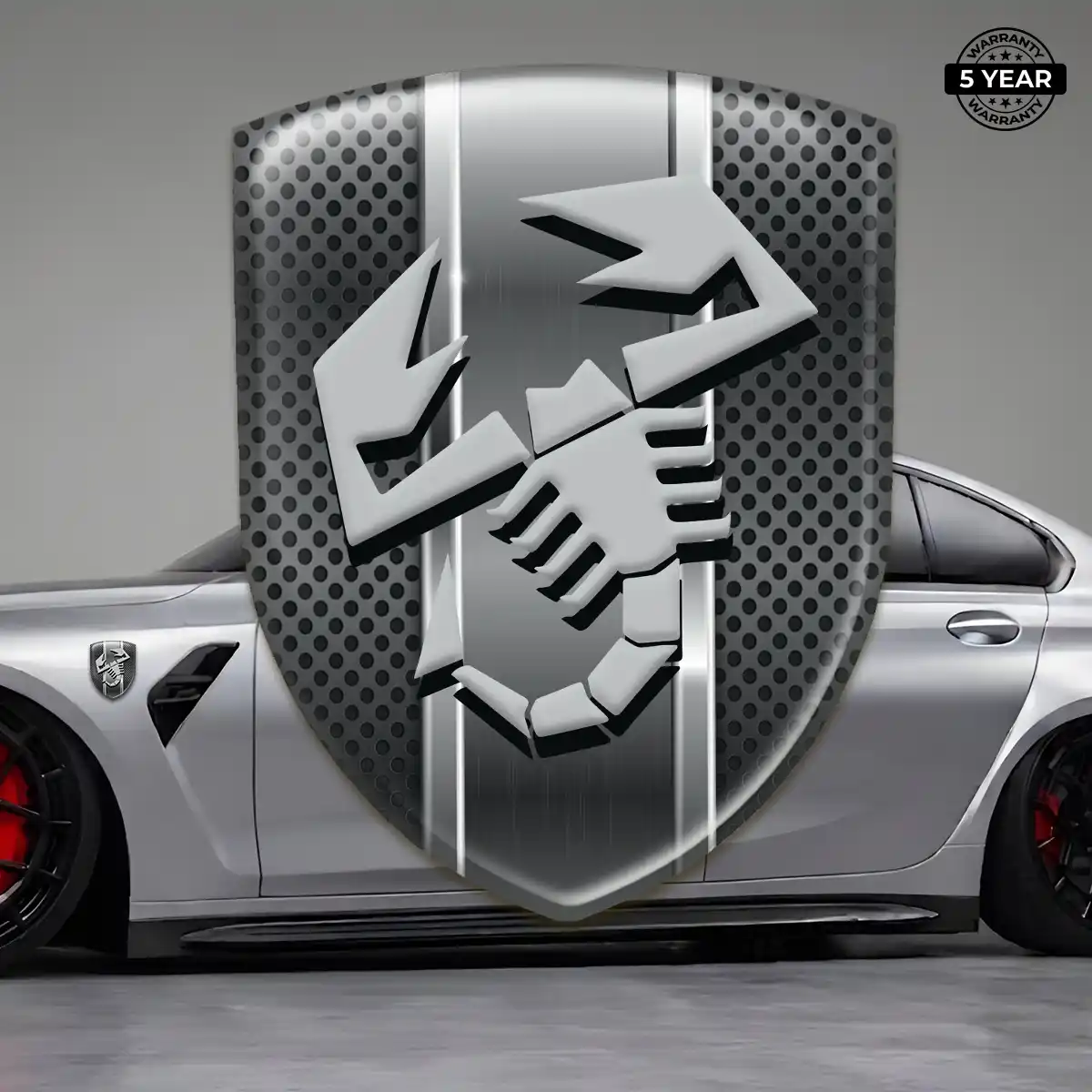 Abarth 3D Domed Sticker Performance Style