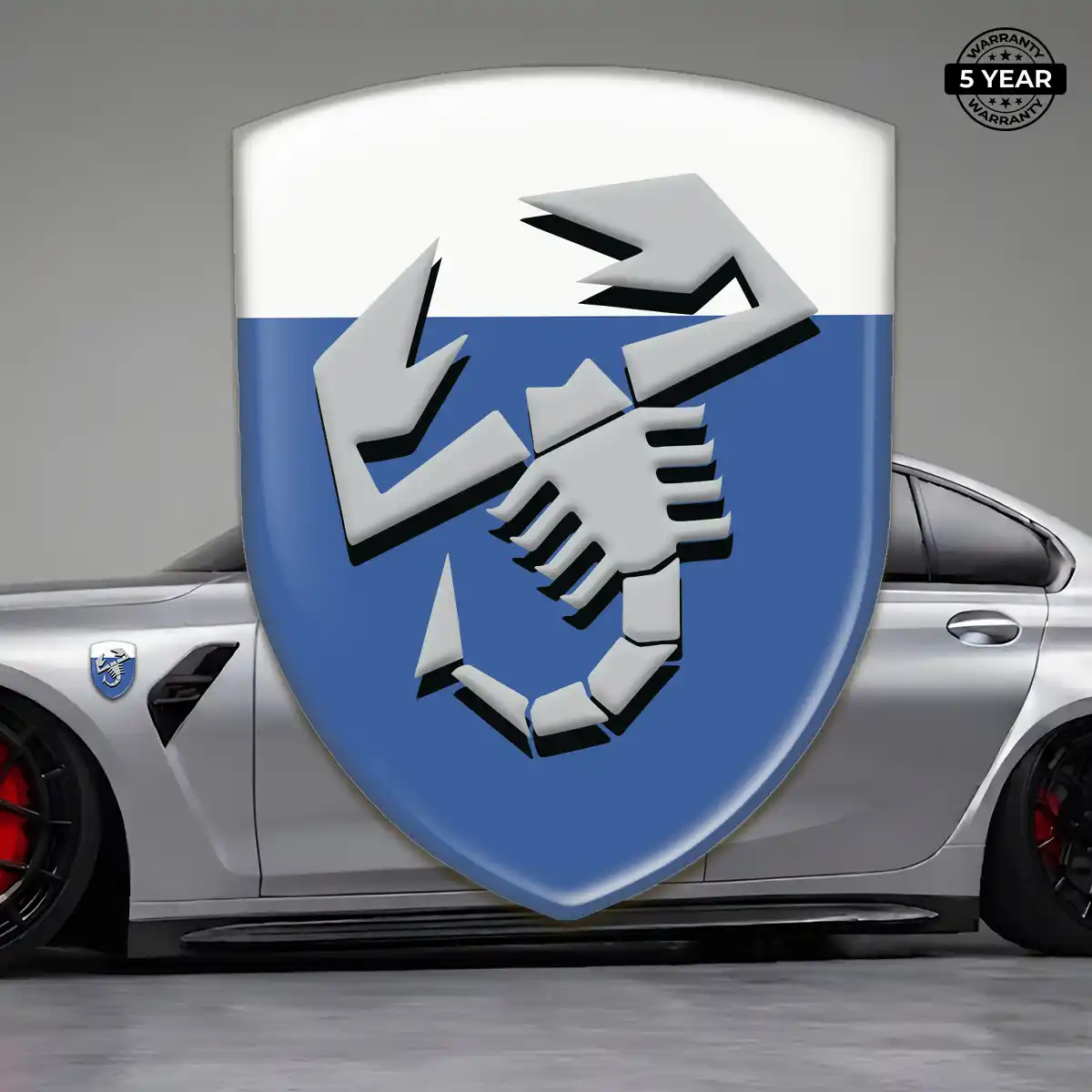 Abarth 3D Domed Sticker Resin Luxe