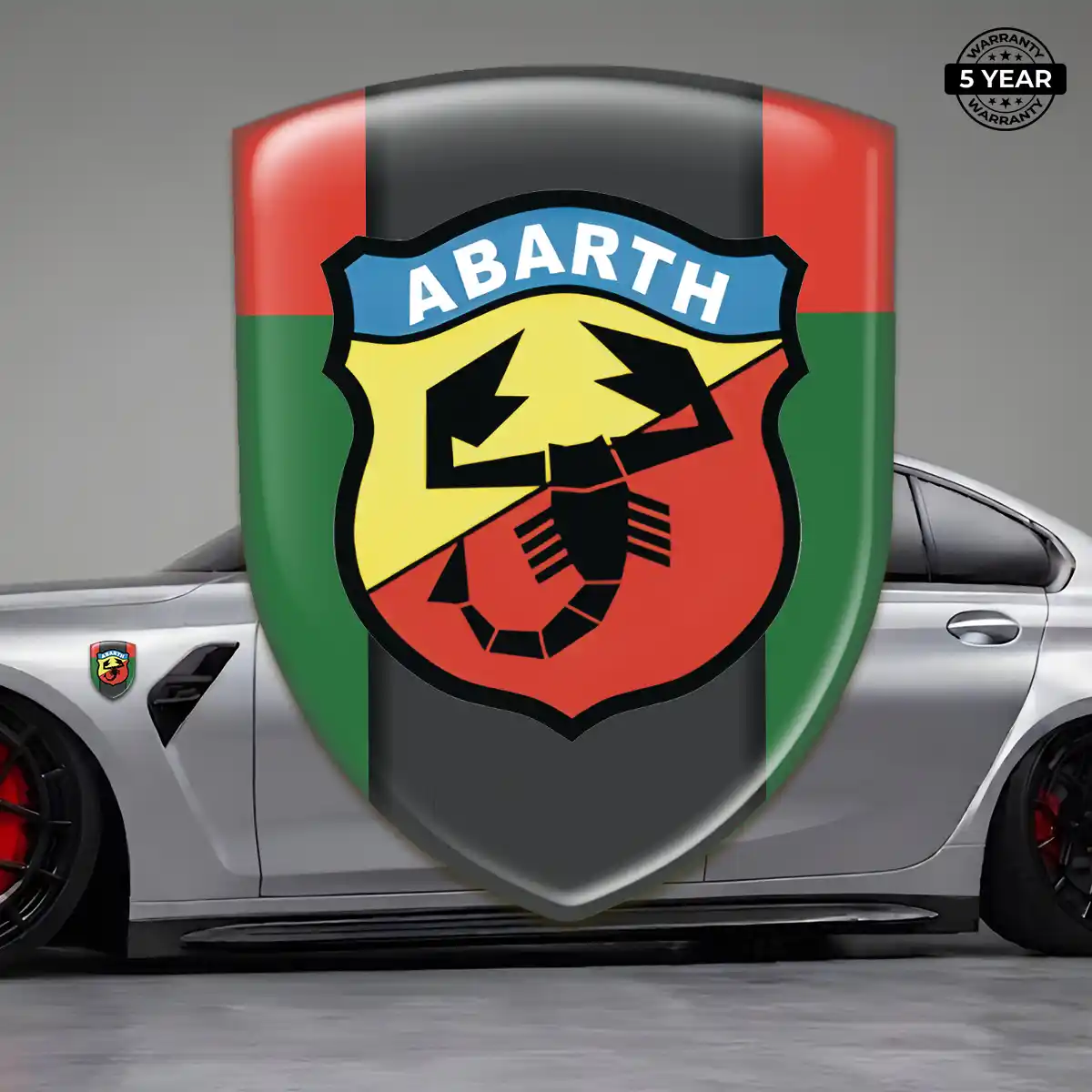 Abarth 3D Domed Sticker Sport Tuning