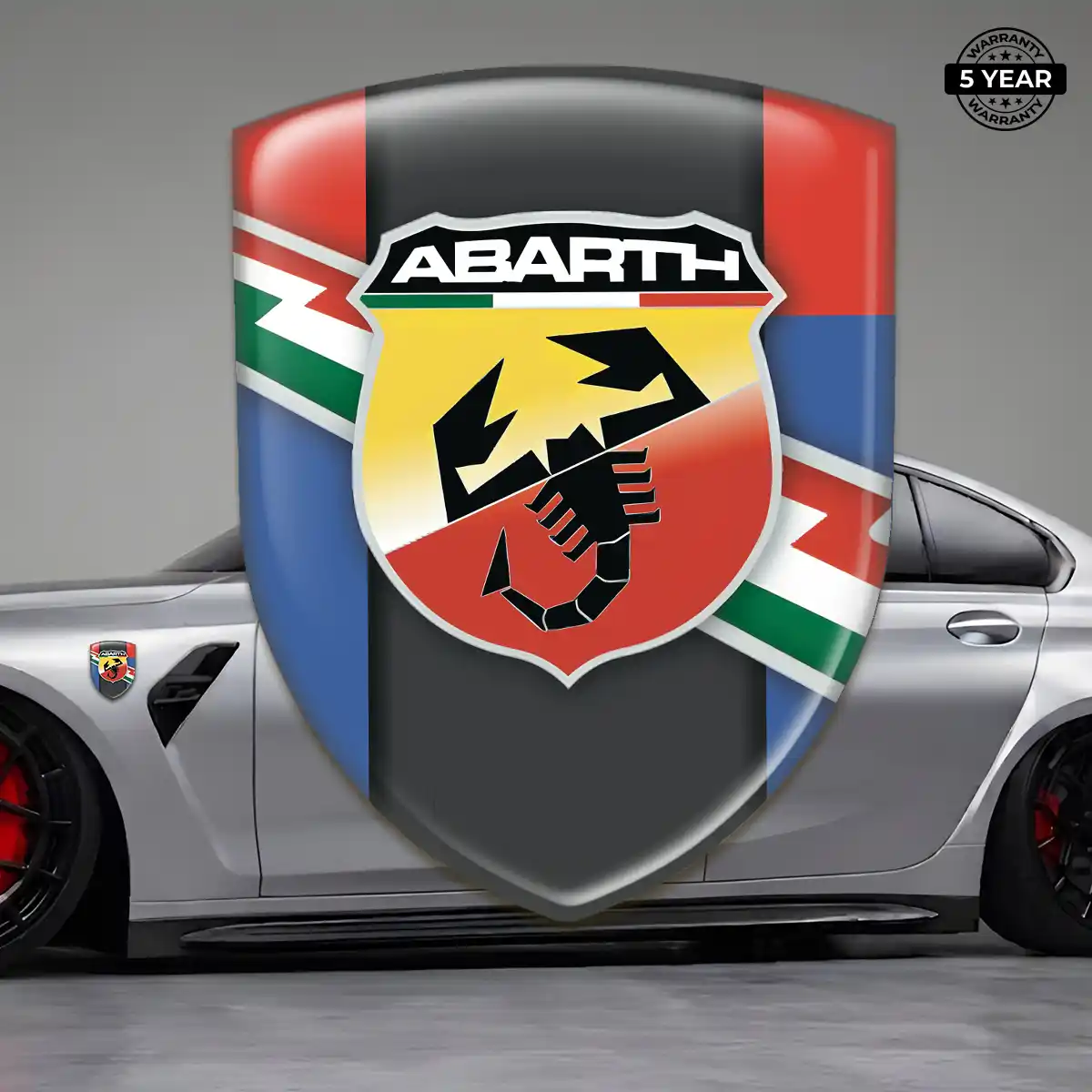 Abarth 3D Domed Sticker Street Tuning