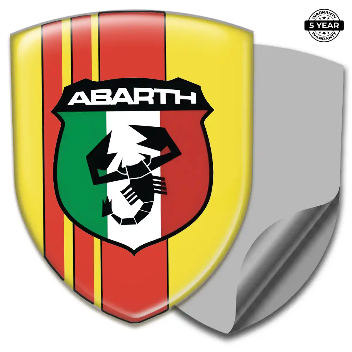 Abarth 3D Emblem Sticker Cabin Style