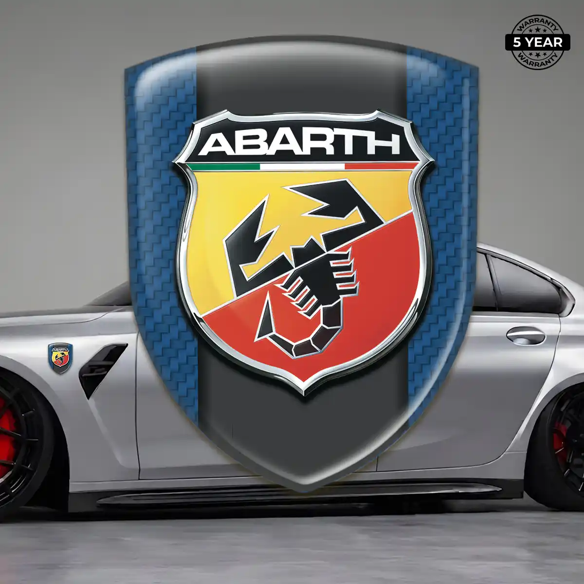 Abarth 3D Emblem Sticker Deluxe Edition