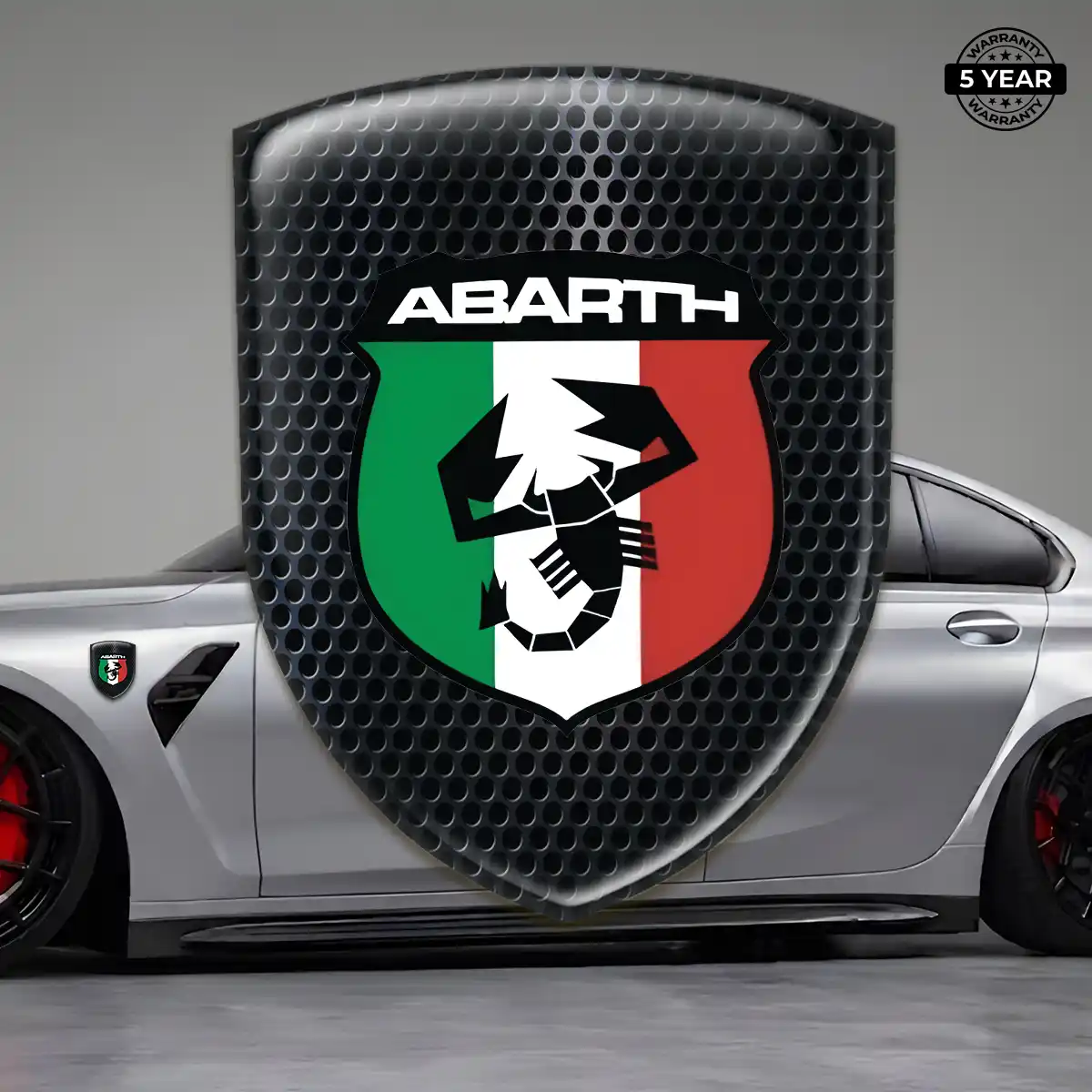 Abarth 3D Emblem Sticker Elite Finish