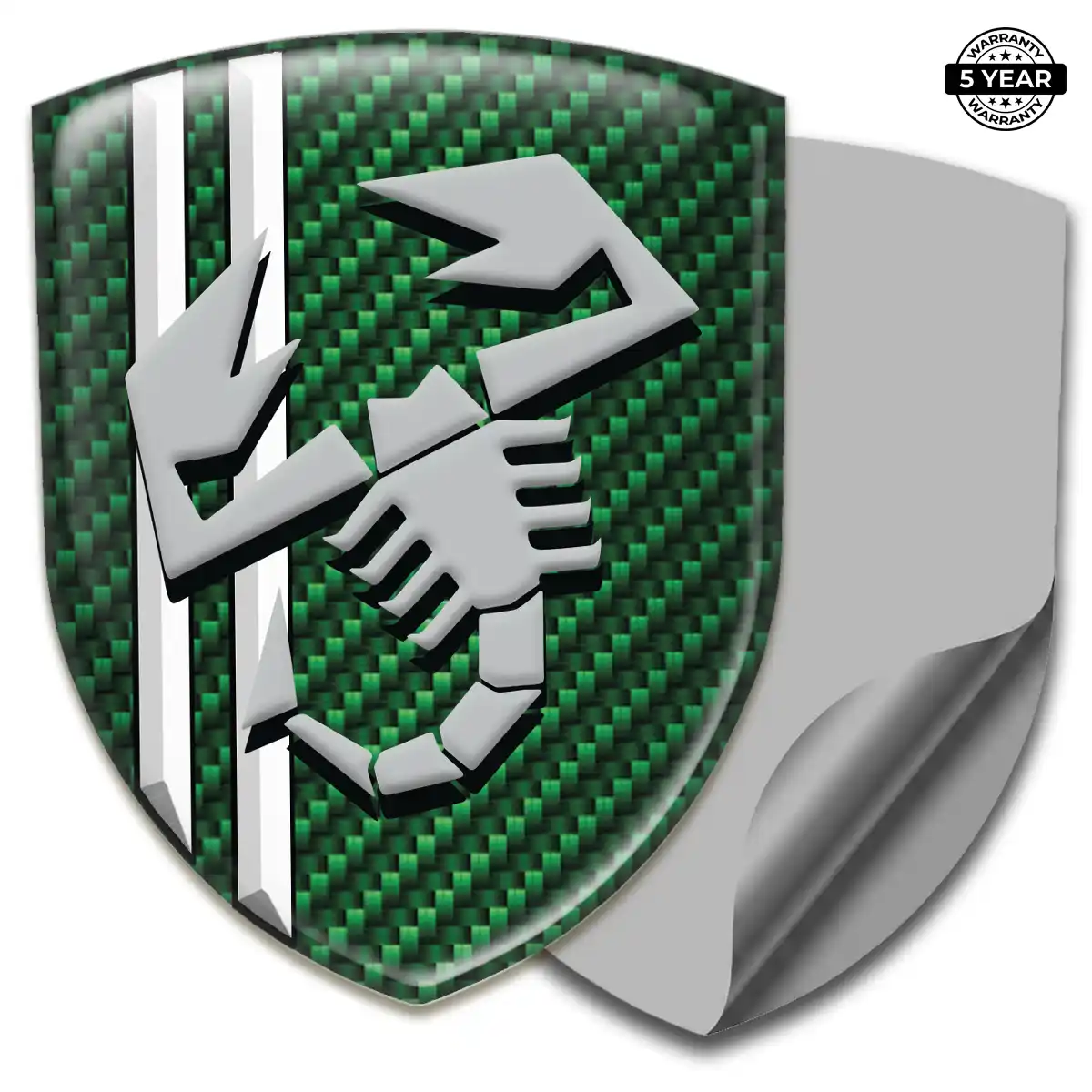 Abarth 3D Emblem Sticker Interior Elegance