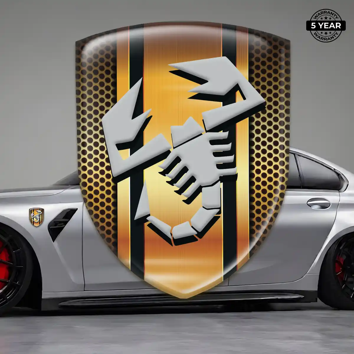 Abarth 3D Emblem Sticker Opulent Line