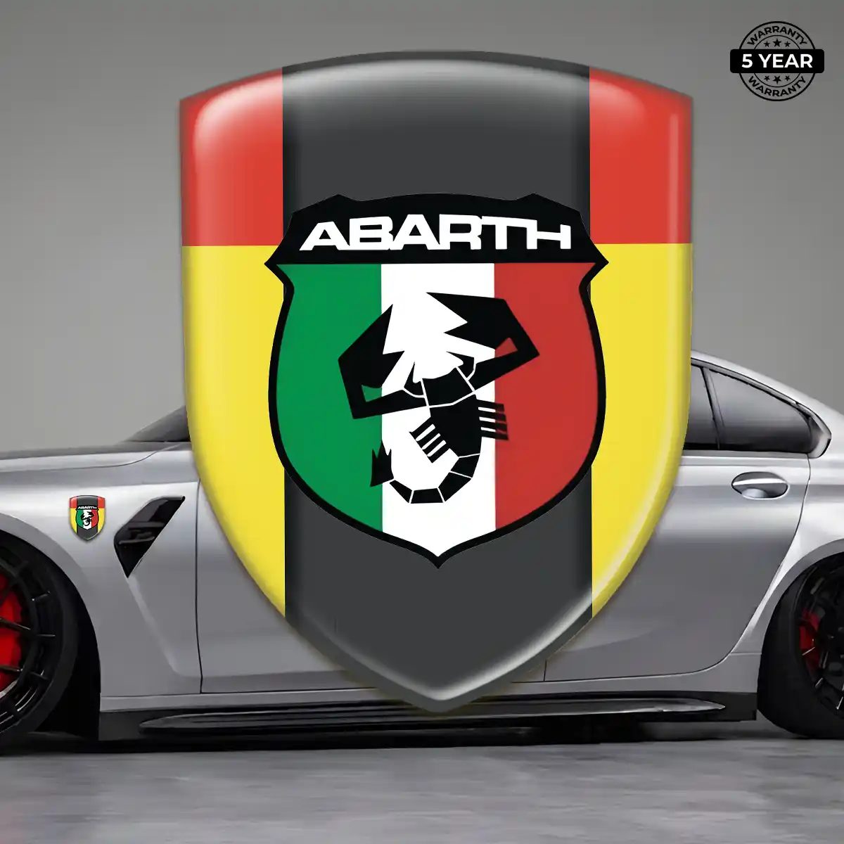 Abarth 3D Emblem Sticker Outer Style