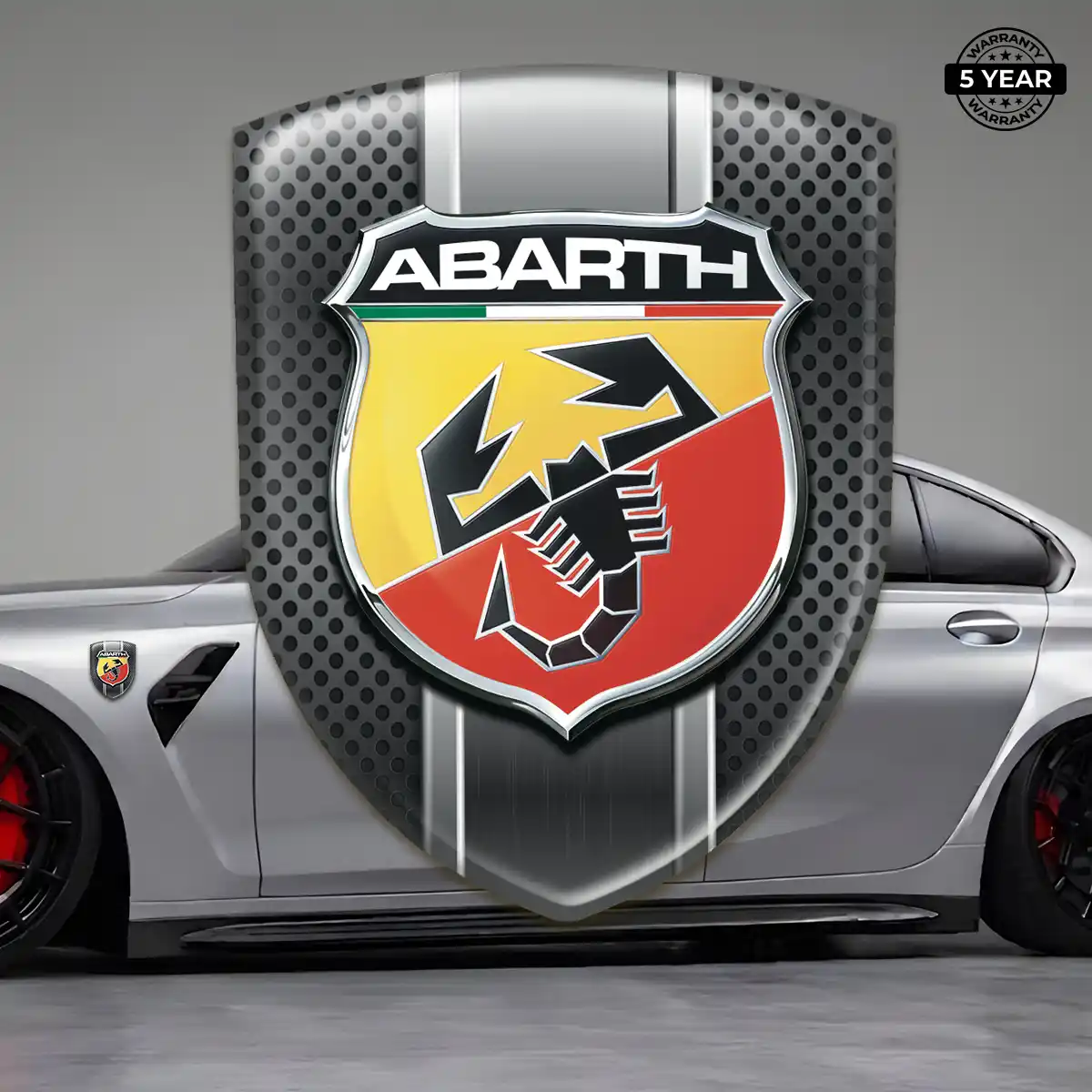 Abarth 3D Emblem Sticker Prime Quality