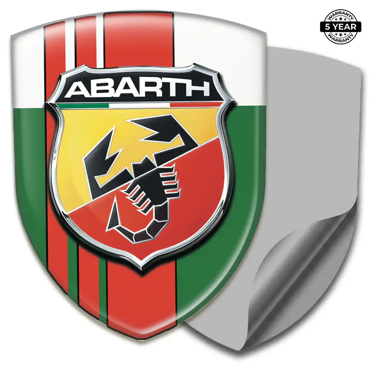 Abarth 3D Emblem Sticker Resin Elite