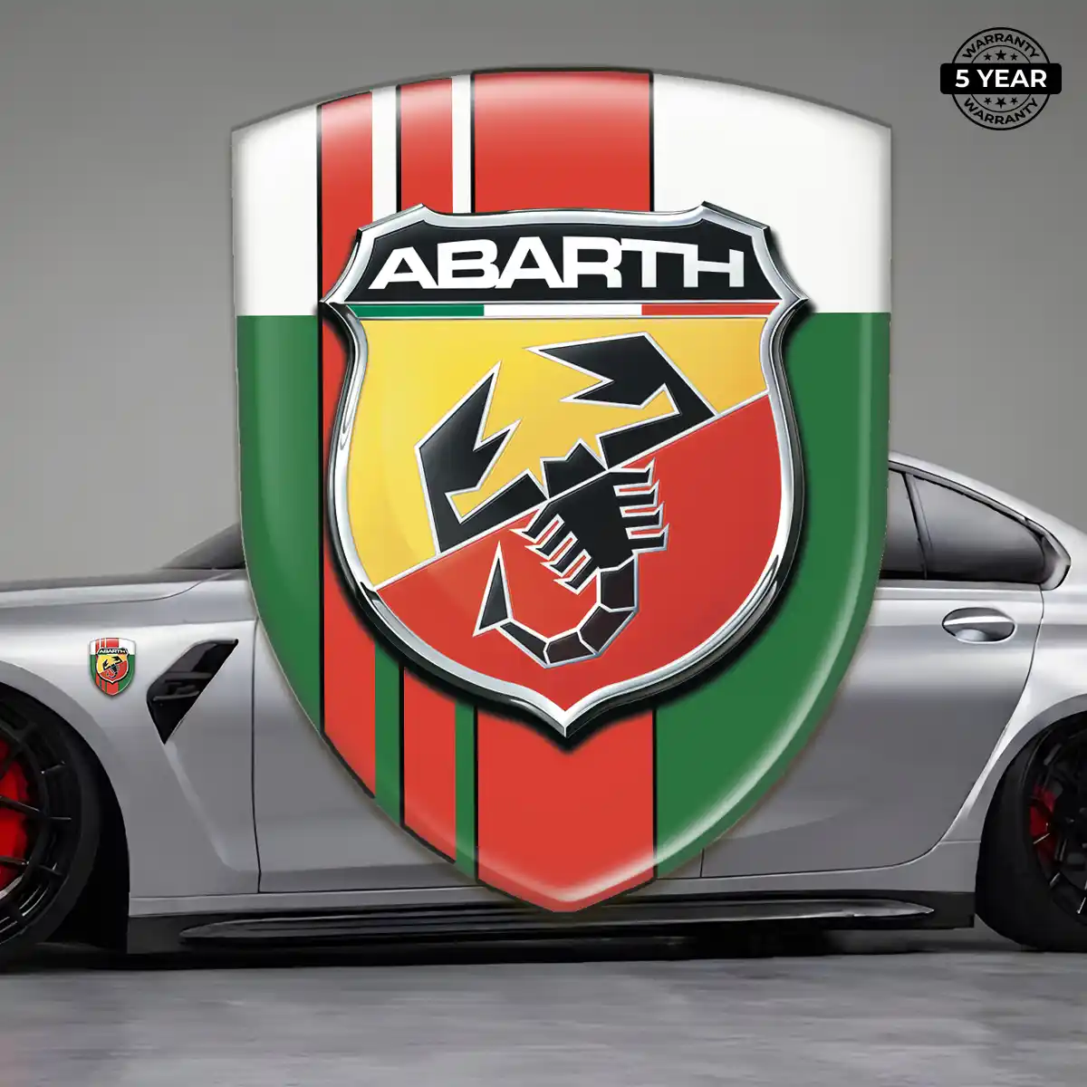 Abarth 3D Emblem Sticker Resin Elite