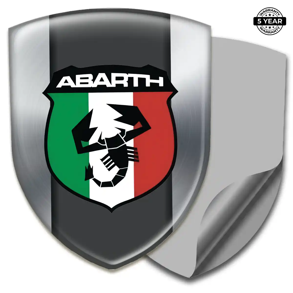 Abarth 3D Emblem Sticker Resin Luxe