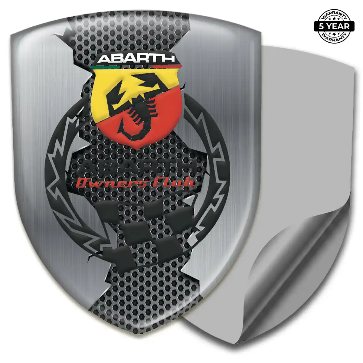 Abarth 3D Emblem Sticker Signature Grade