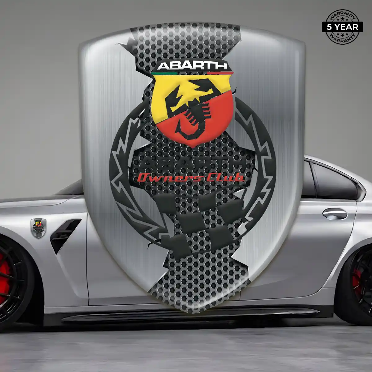 Abarth 3D Emblem Sticker Signature Grade