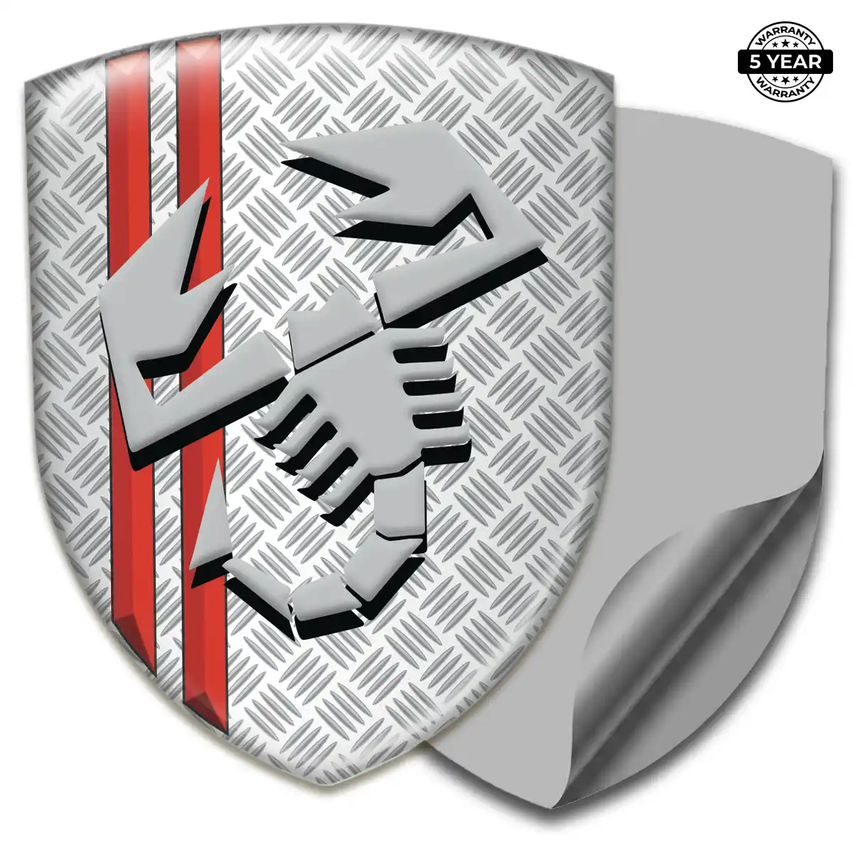 Abarth 3D Emblem Sticker Sleek Style