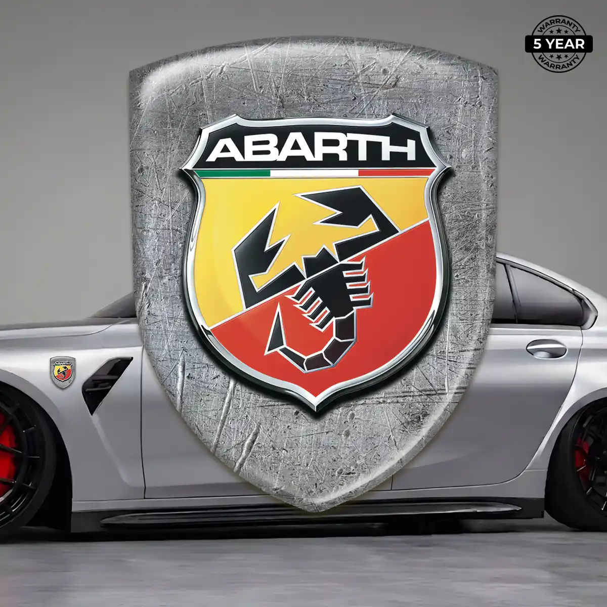 Abarth 3D Emblem Sticker Street Tuning