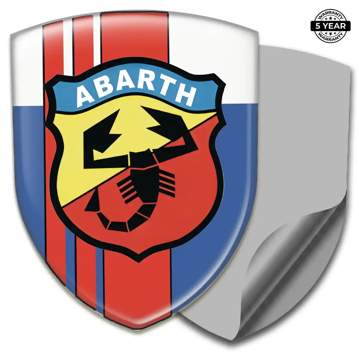 Abarth 3D Gel Sticker Auto Tuning