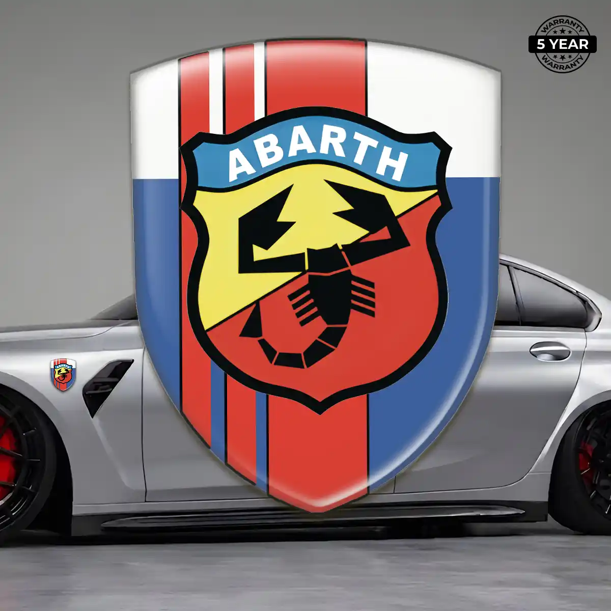 Abarth 3D Gel Sticker Auto Tuning