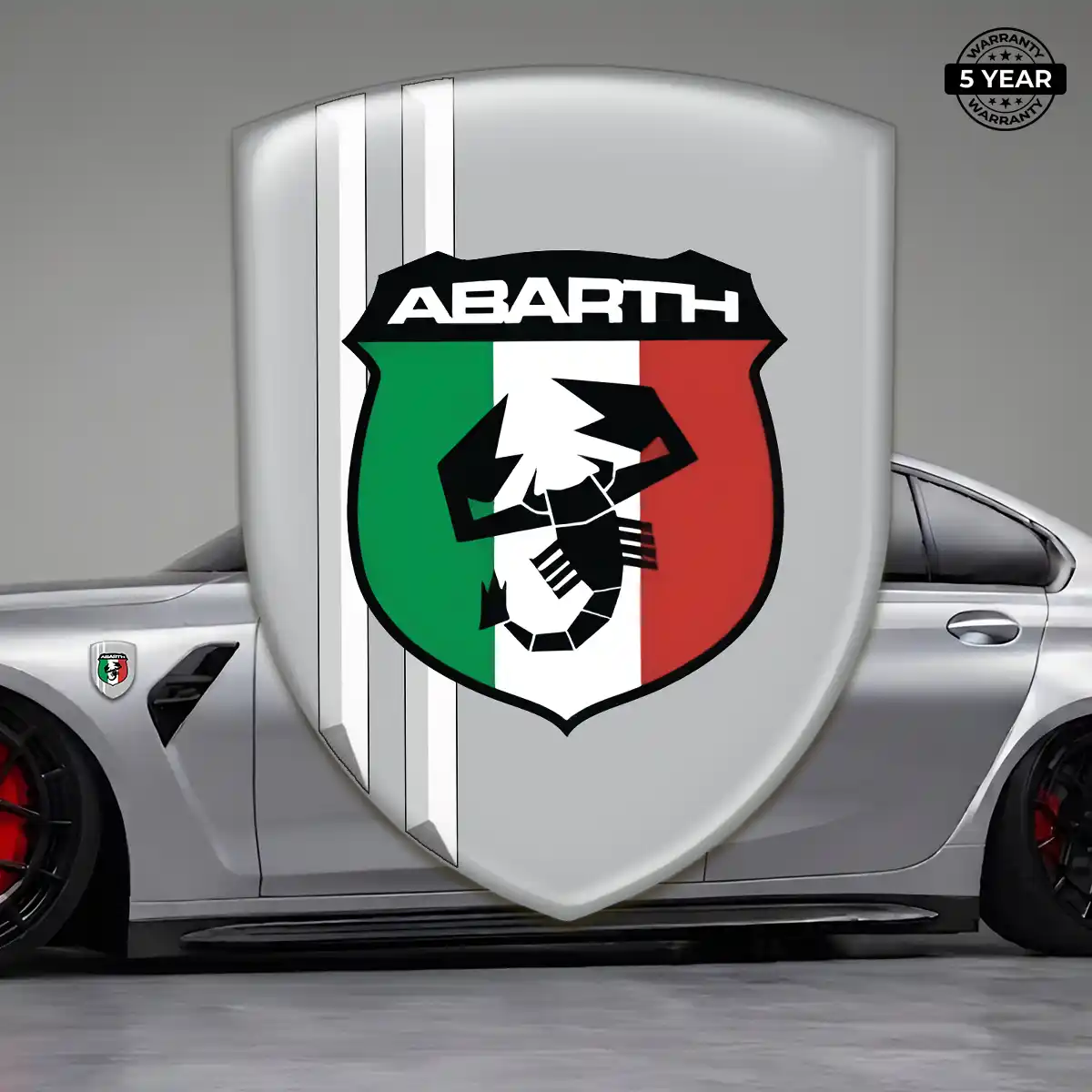 Abarth 3D Gel Sticker Elite Finish