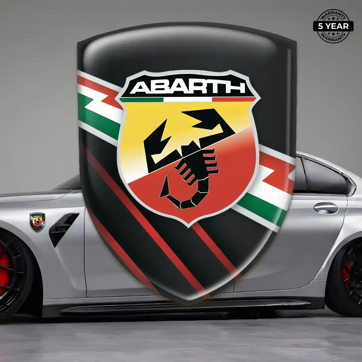 Abarth 3D Gel Sticker Interior Elegance