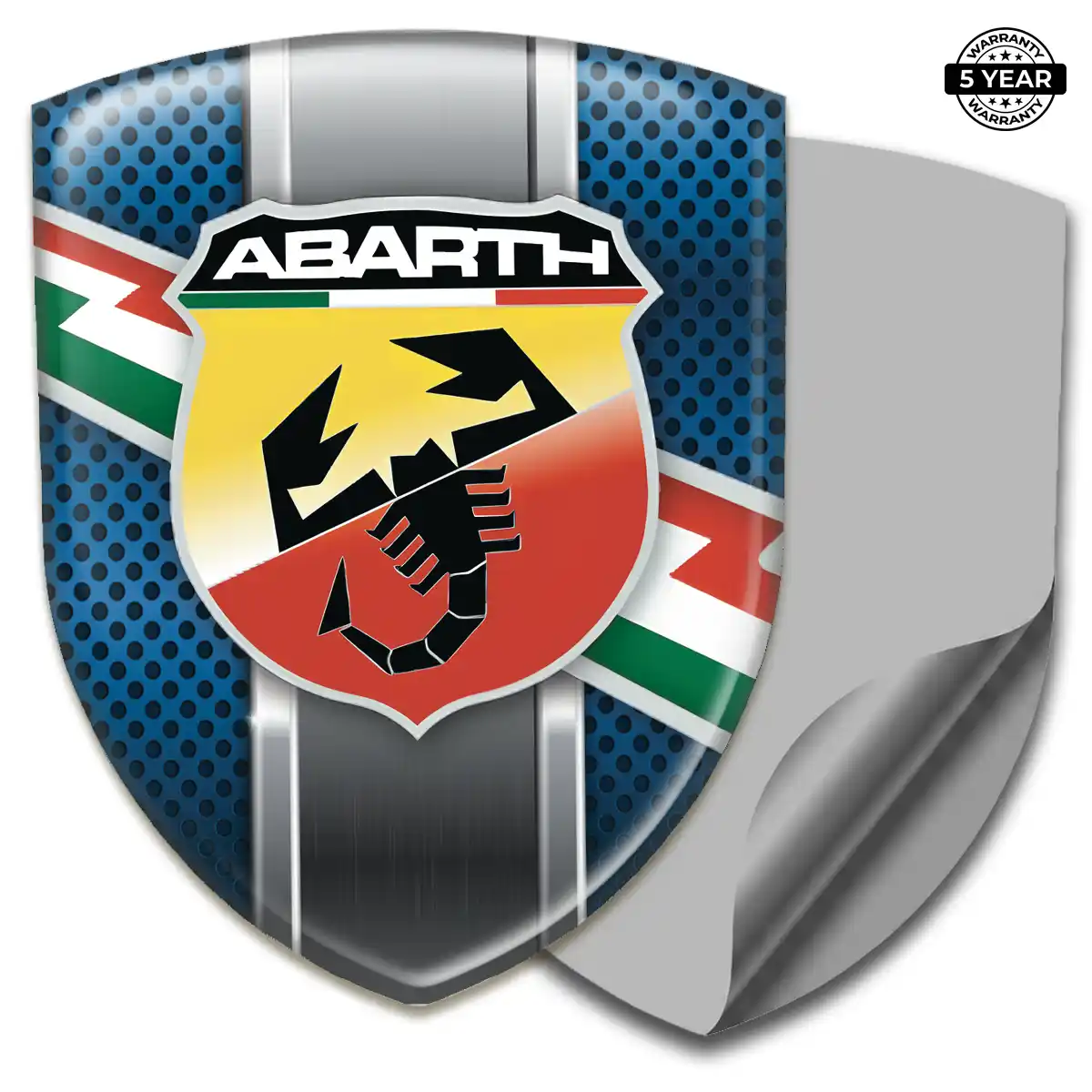 Abarth 3D Gel Sticker Outer Style