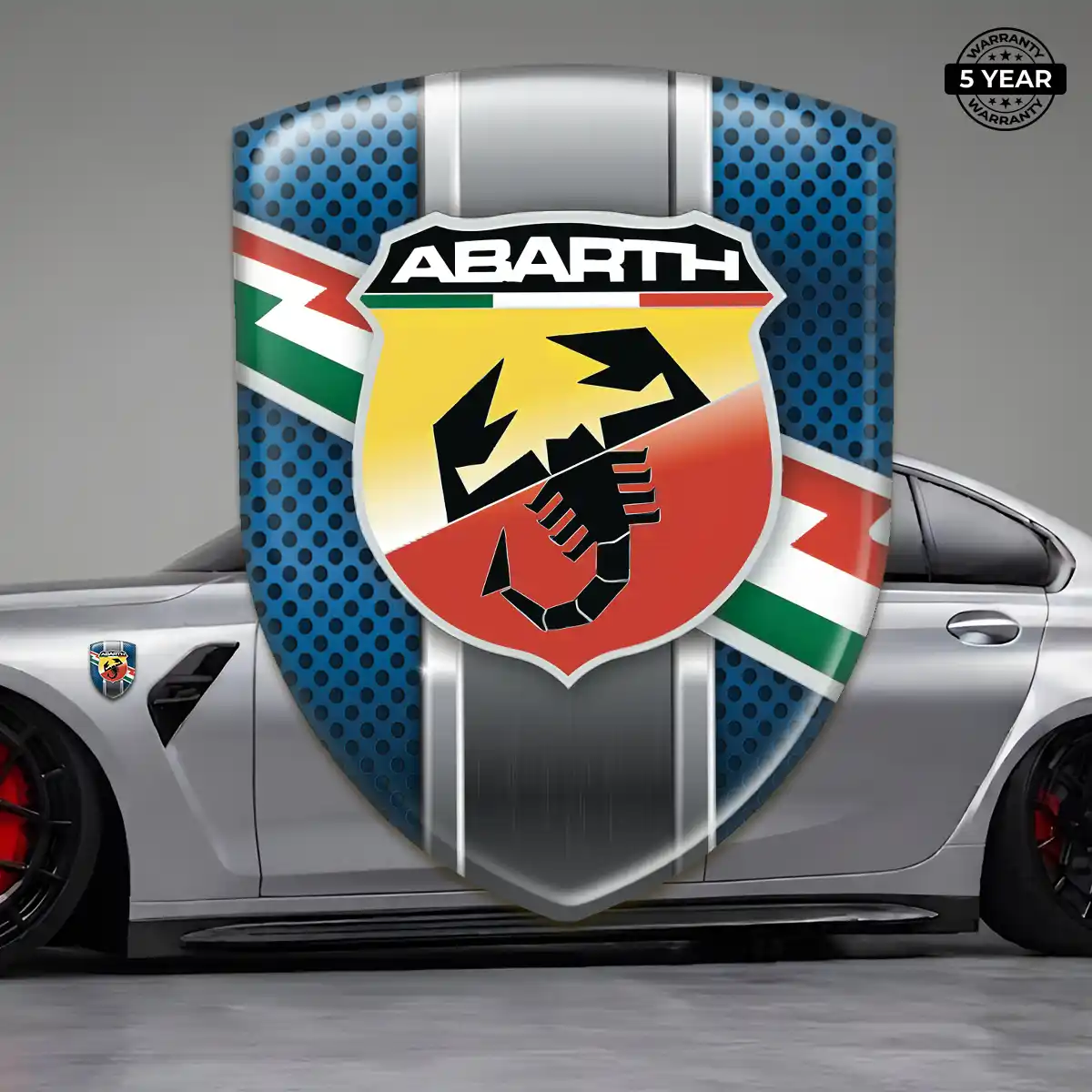 Abarth 3D Gel Sticker Outer Style