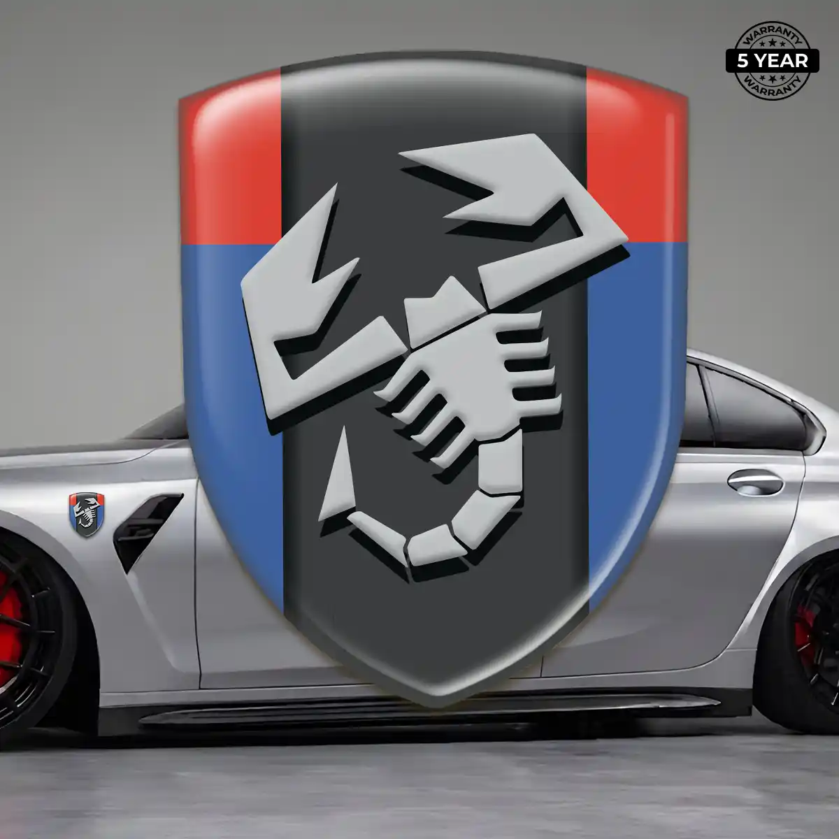 Abarth 3D Gel Sticker Premium Dome